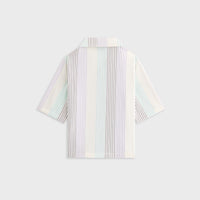 Kith Kids Striped Thompson Camp Shirt - Mykonos
