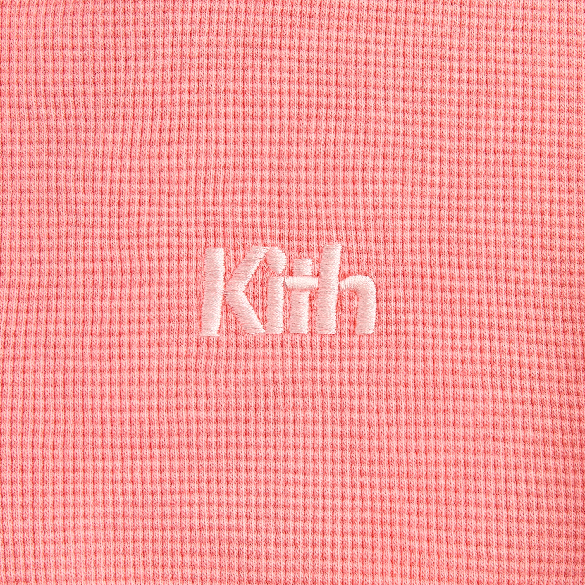 Kith Kids Waffle Fallon Quarter Zip Hoodie - Dawn