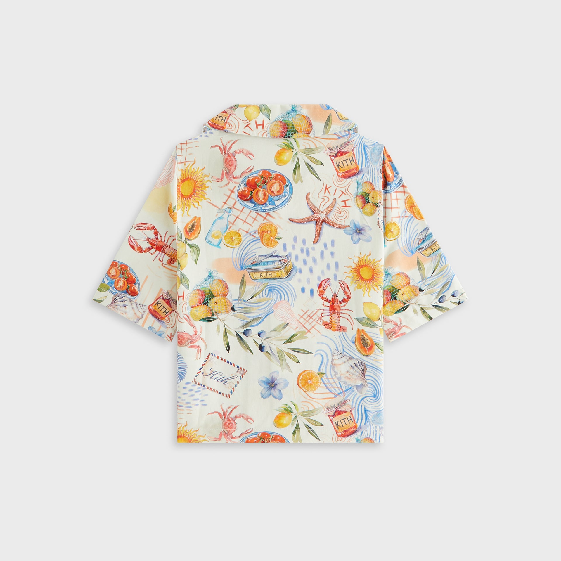 Kith Kids Summer Picnic Thompson Camp Shirt - Sandrift