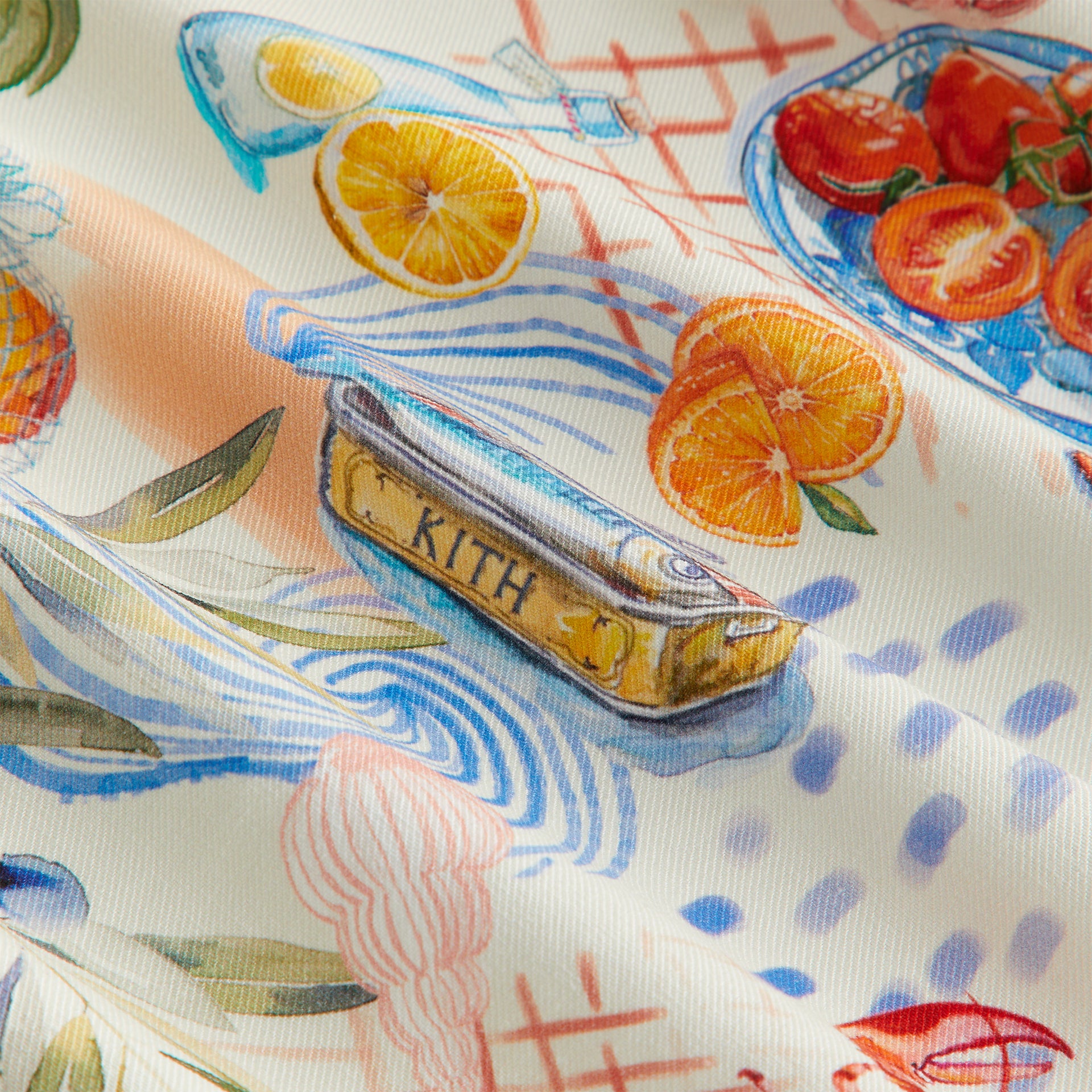 Kith Kids Summer Picnic Thompson Camp Shirt - Sandrift