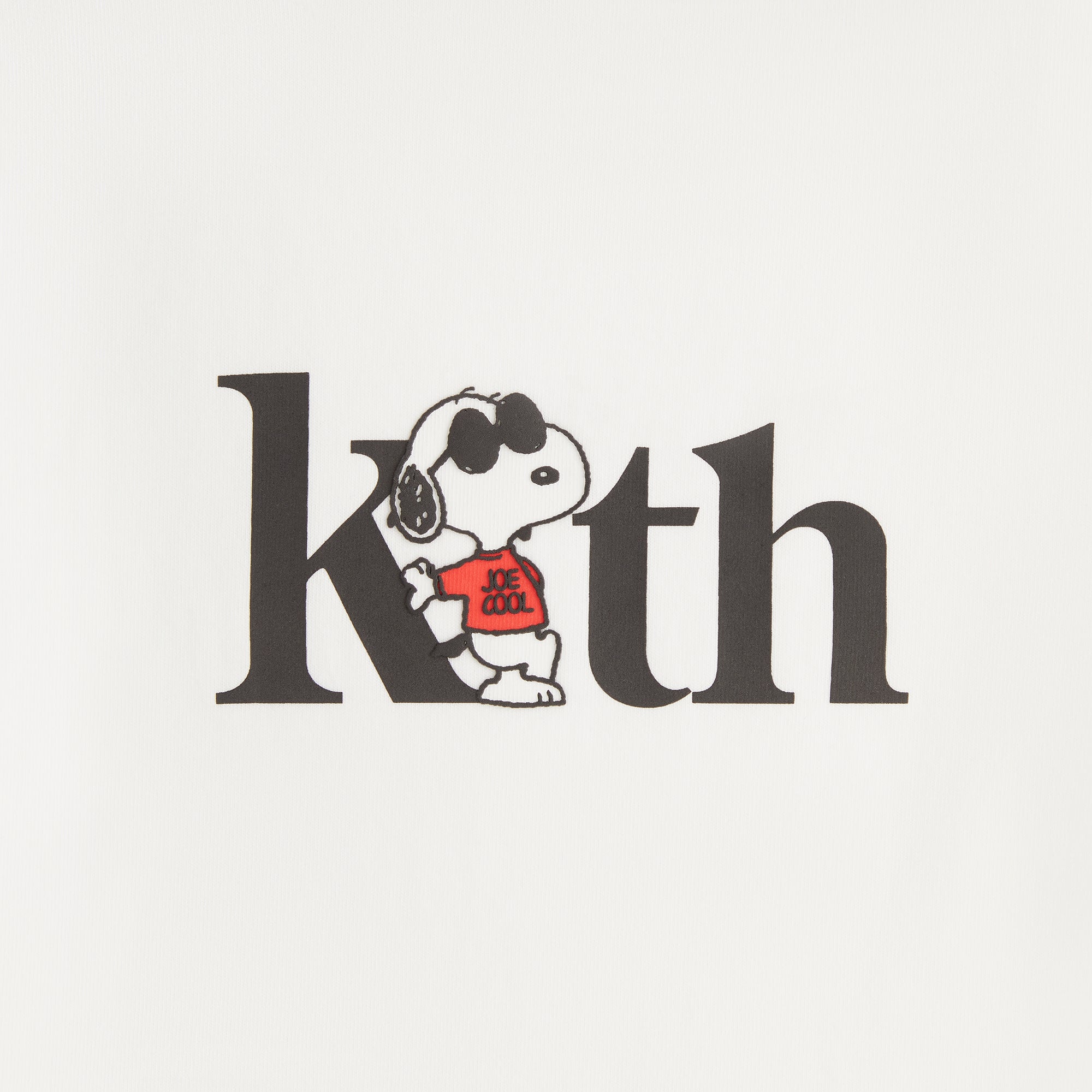 Kith Kids for Peanuts Joe Cool Serif Tee - White