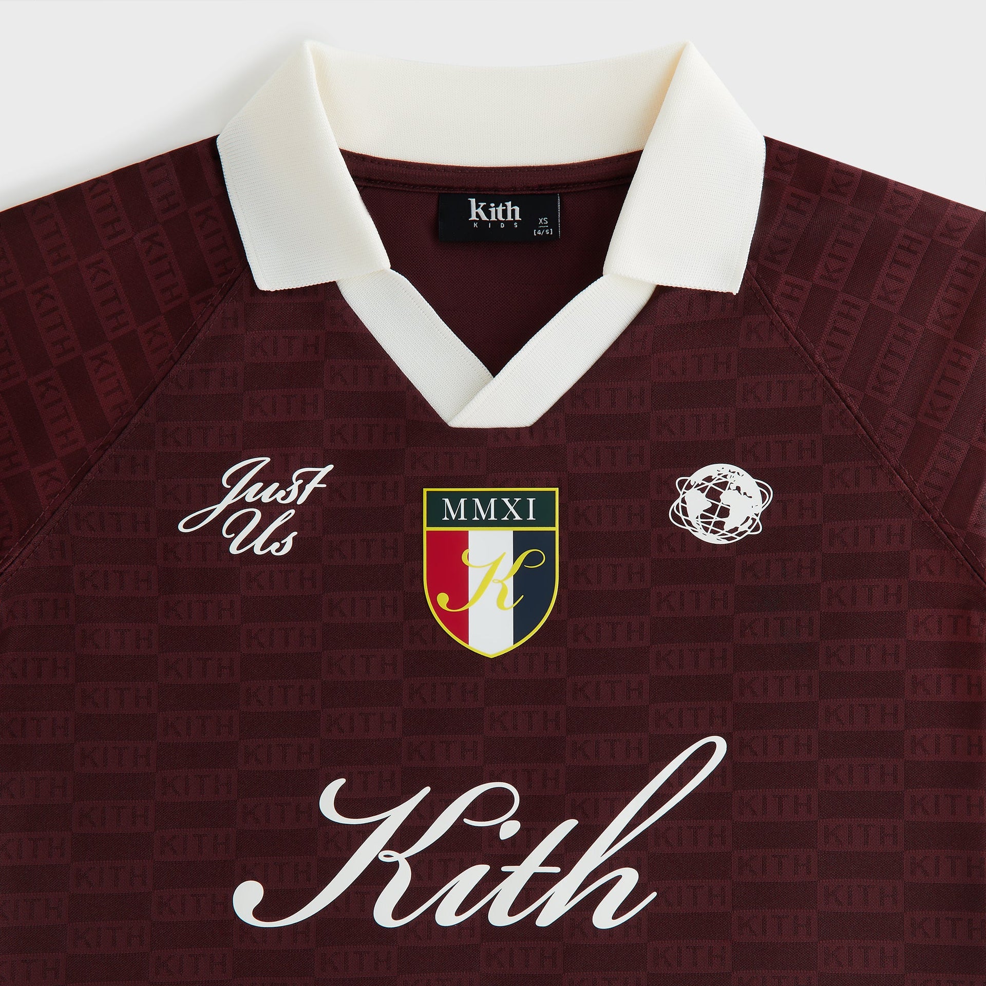 Kith Kids Long Sleeve Soccer Jersey Polo - Magma
