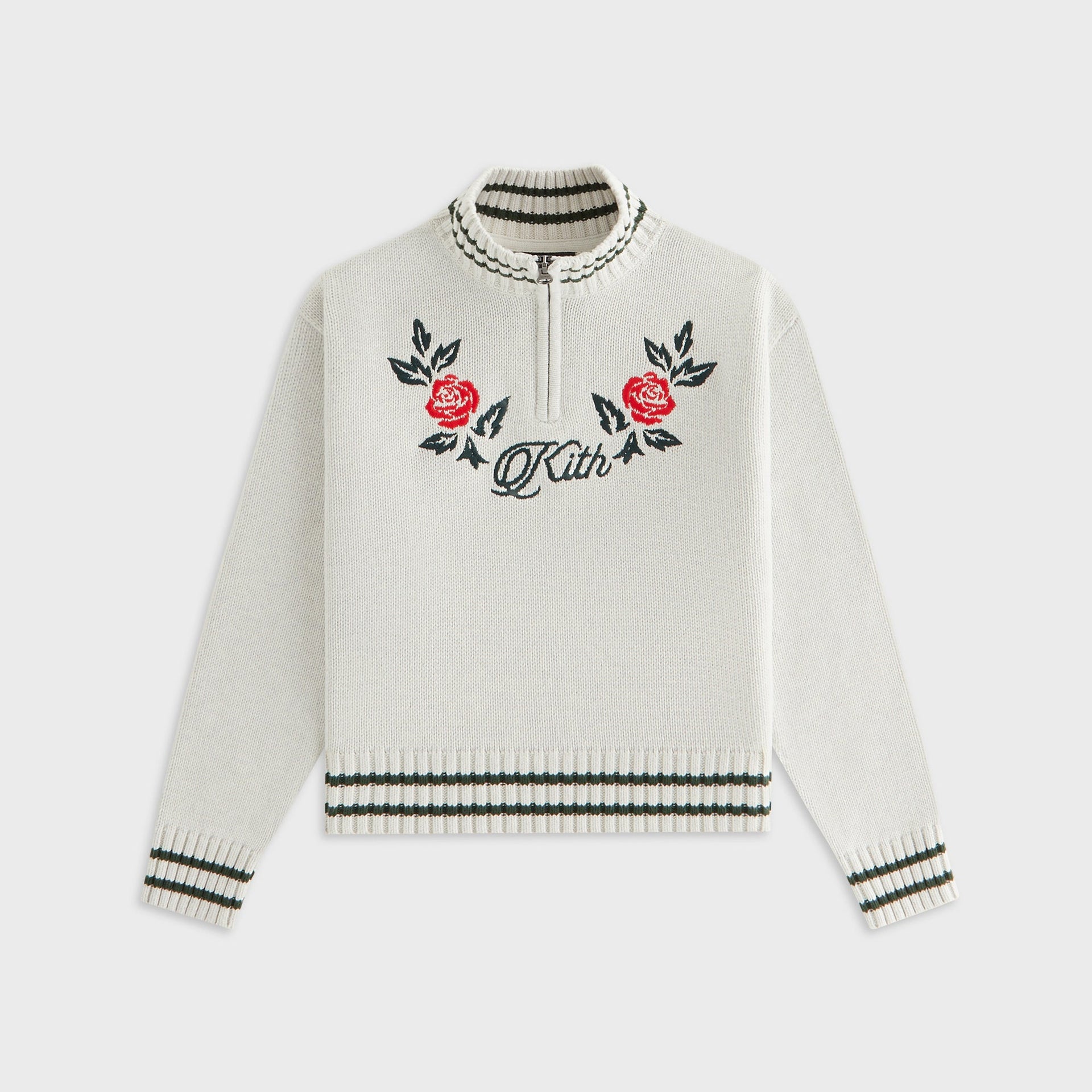 Kith Kids Classic Quarter Zip Wyona - Light Heather Grey