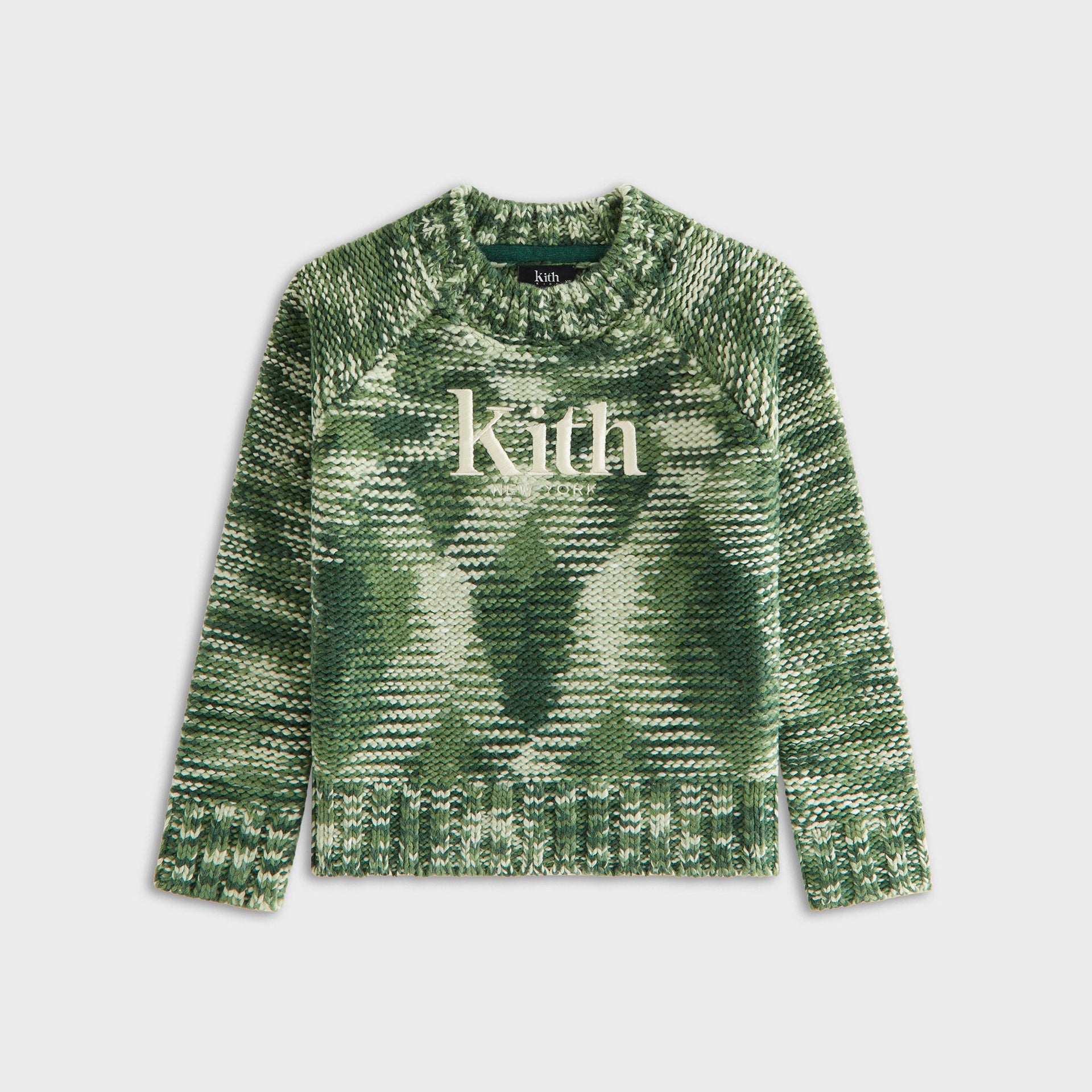 Kith Kids Space Dye Logo Sweater - Bay Breeze