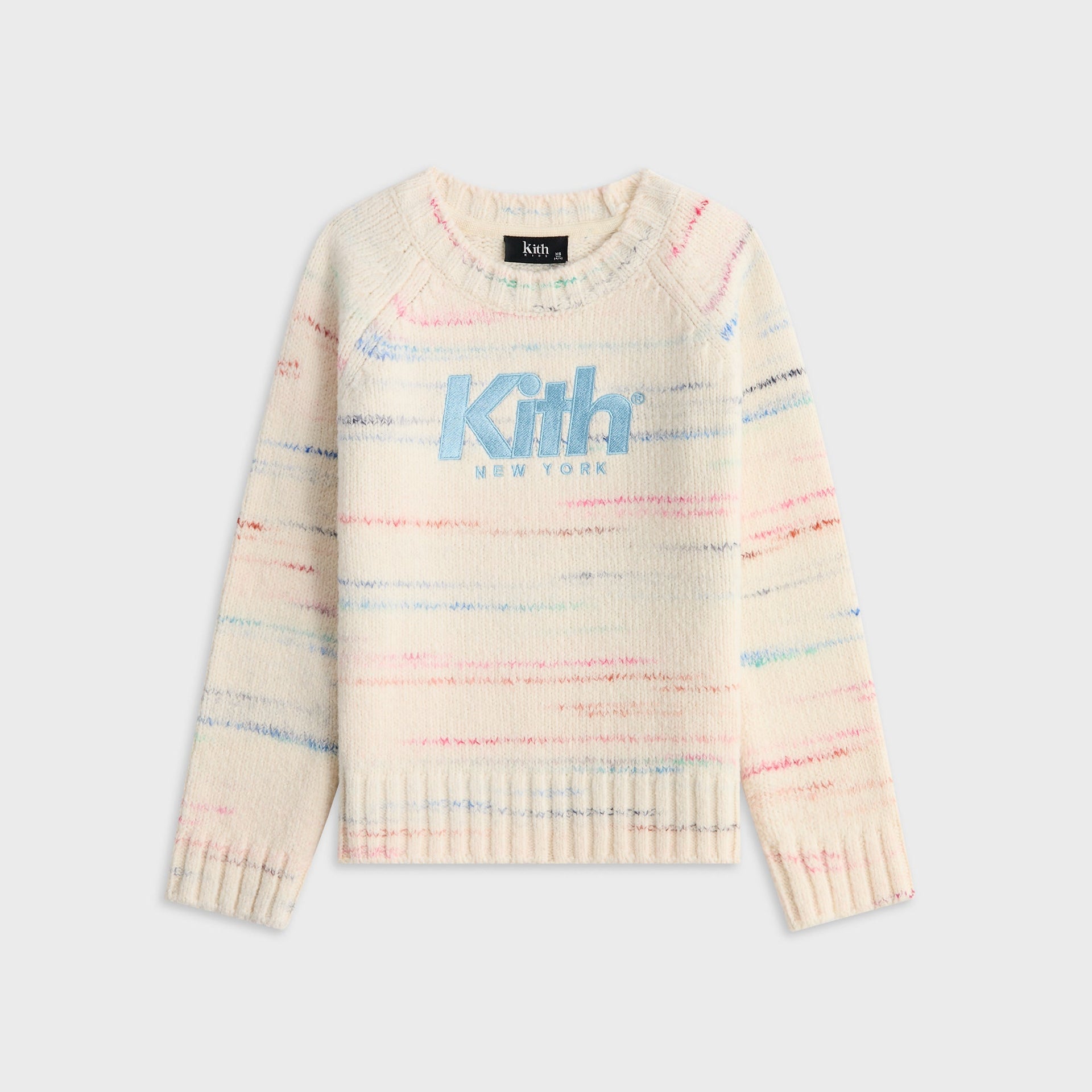 Kith Kids Raglan Crewneck Logo Sweater - Silk