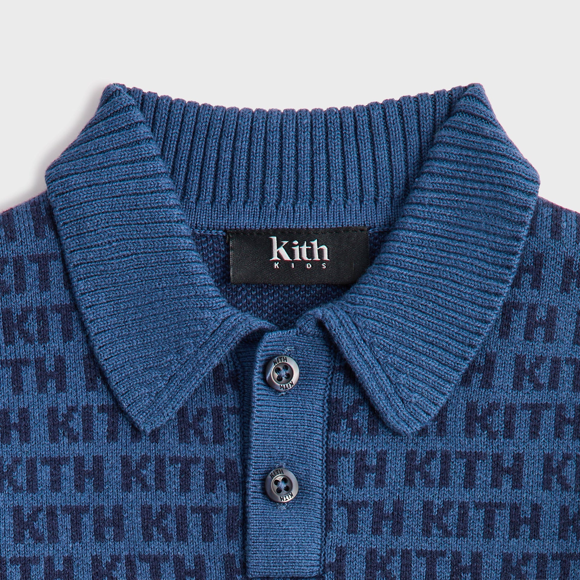 Kith Kids Monogram Jacquard Tilden Polo - Torpedo