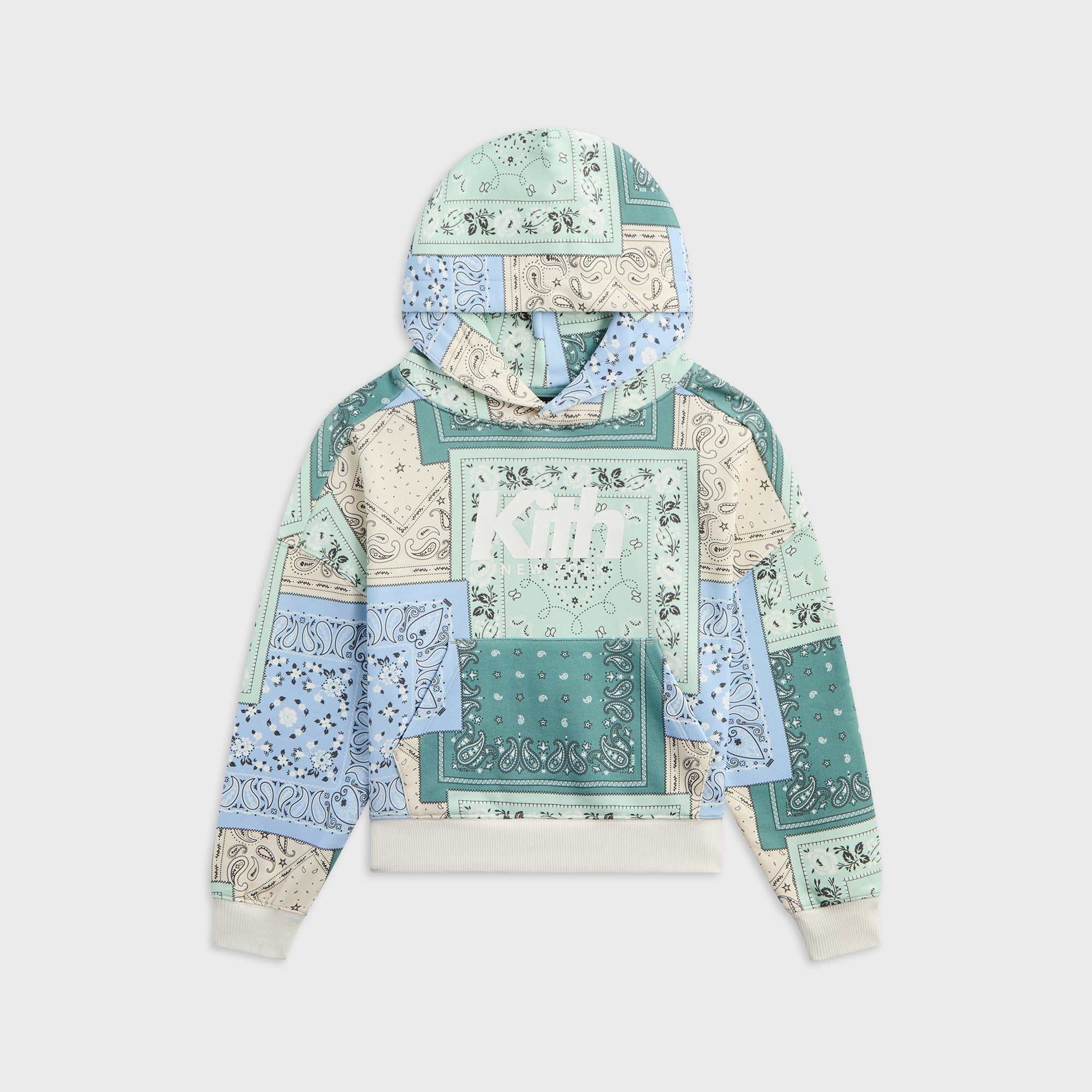 kith 21AW ペイズリー柄　フーディ KITH キス 総柄 花柄 ペイズリー柄 フーディー プルオーバーパーカー