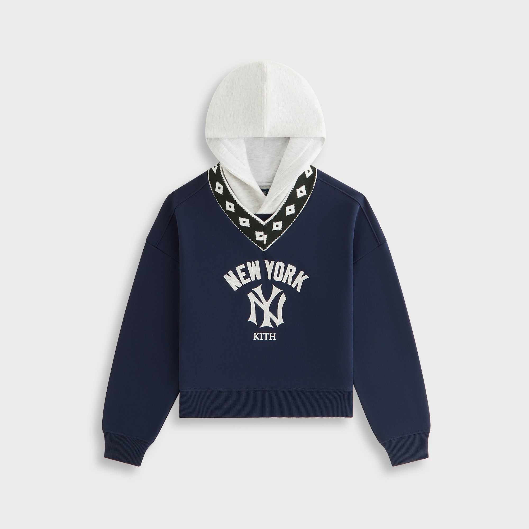 Kith Kids for the New York Yankees Combo Lewis V-Neck Hoodie - Nocturn