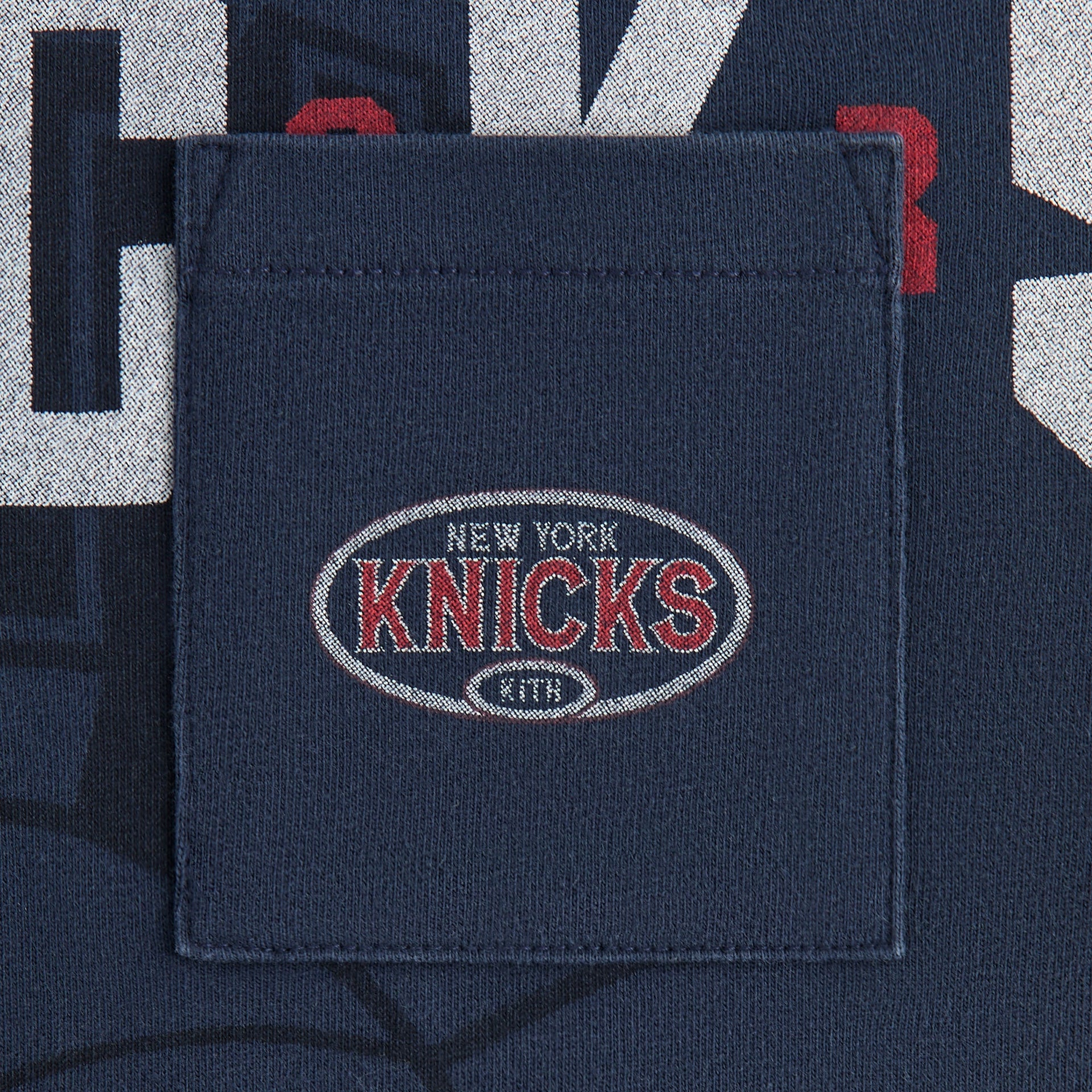 Kith Kids for the New York Knicks Vintage Pocket Tee - Nocturnal