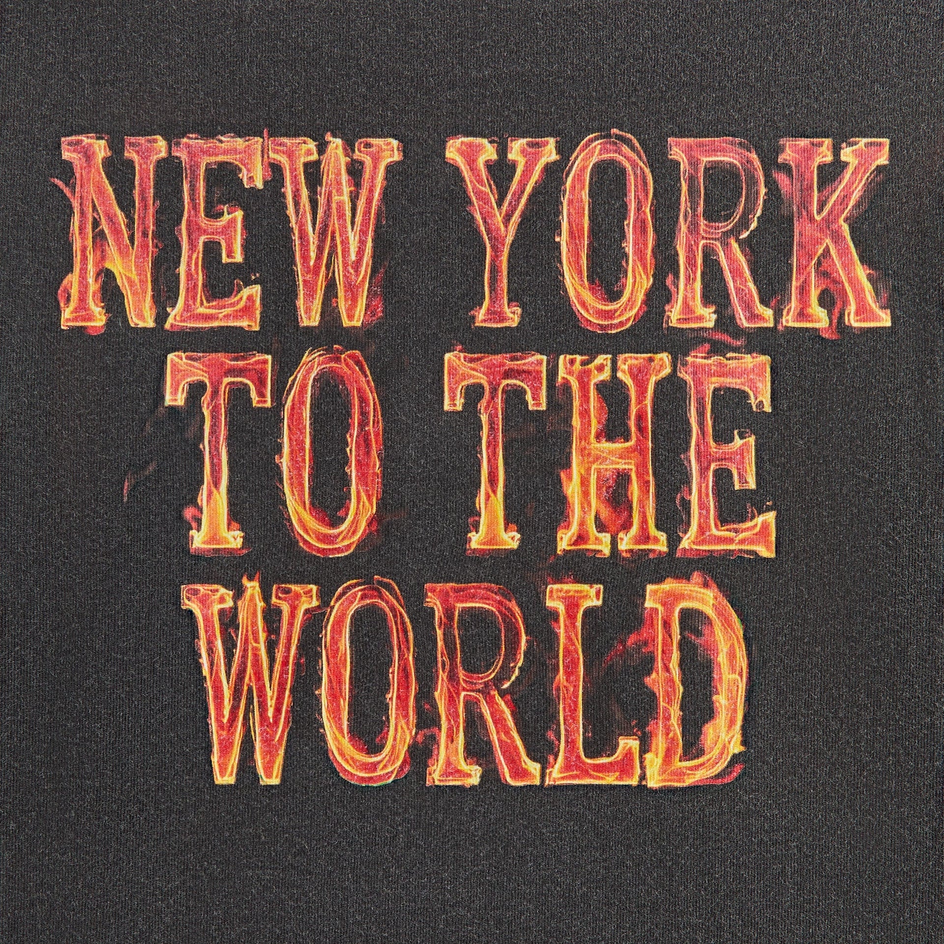 Kith Kids for the New York Knicks Vintage Fire Tee - Black - PH