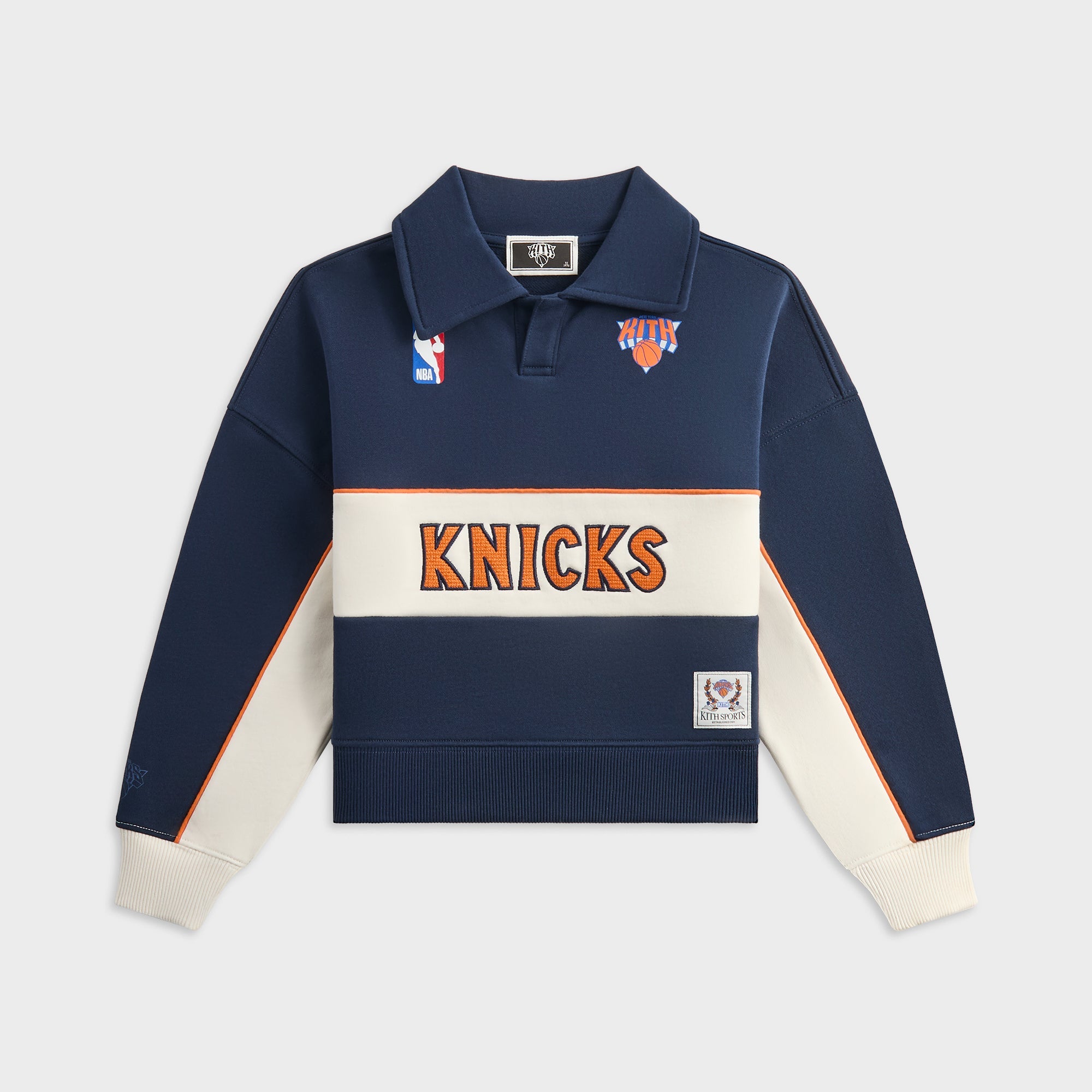 Kith Kids for the New York Knicks Coach Nelson Collared Pullover - Noc