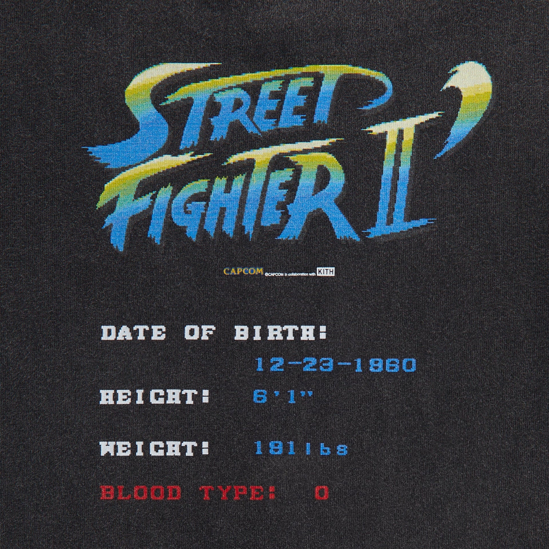 Capcom | Kith Kids Guile Champion Vintage Tee - Black