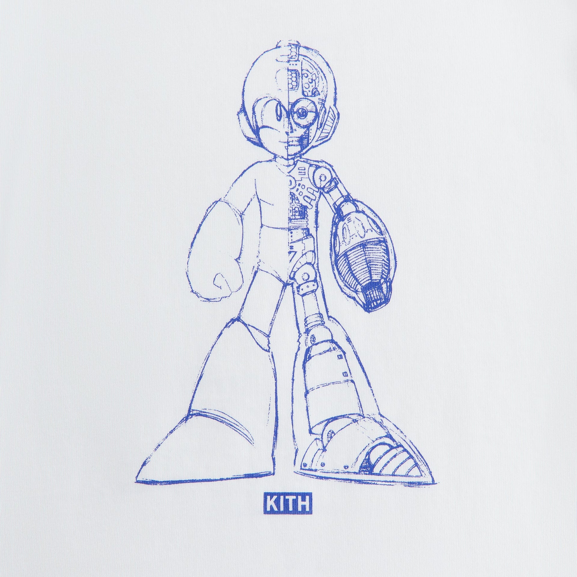 Capcom | Kith Kids Mega Man Sketch Vintage Tee - White