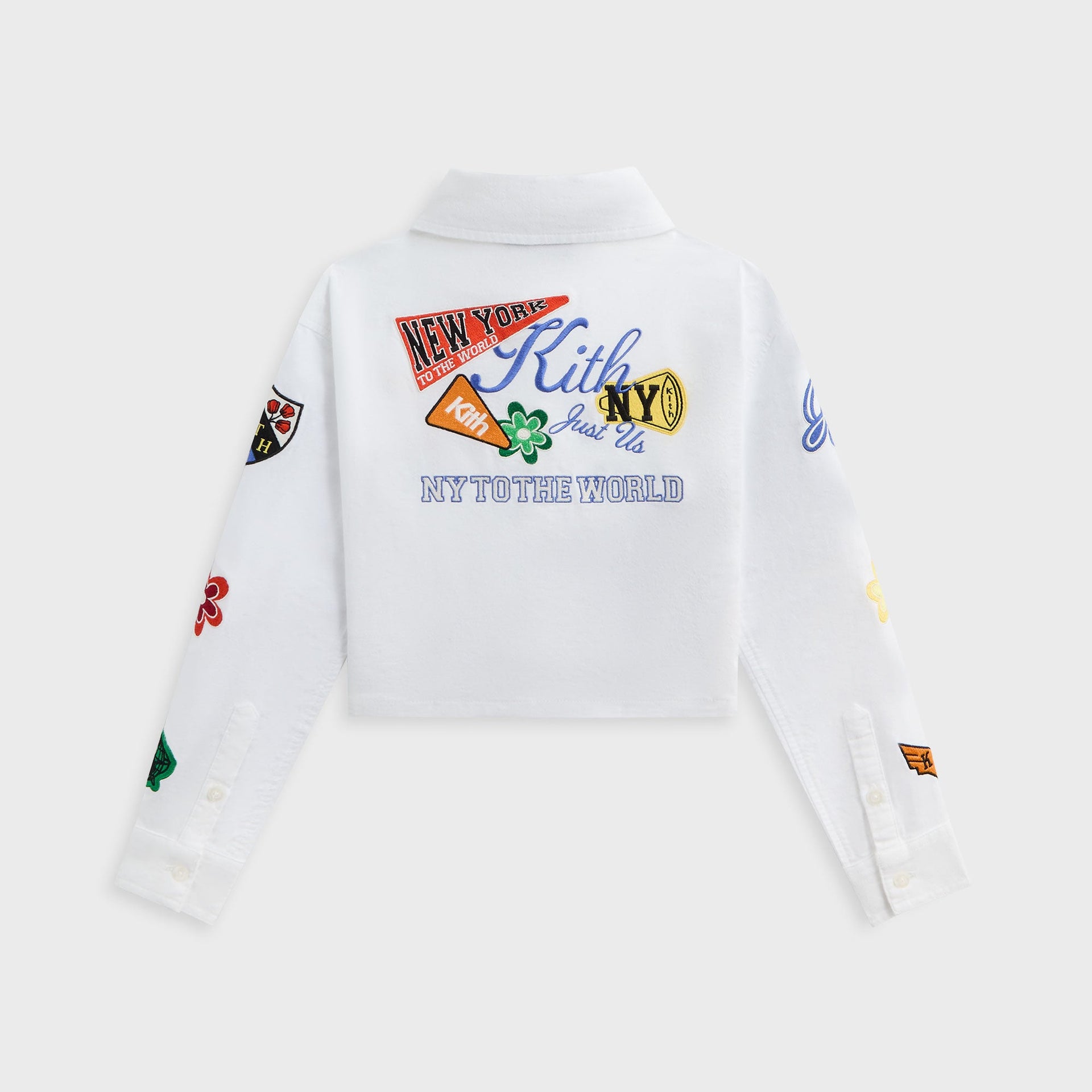 Kith Kids NY to the World Cropped Apollo Shirt - Silk