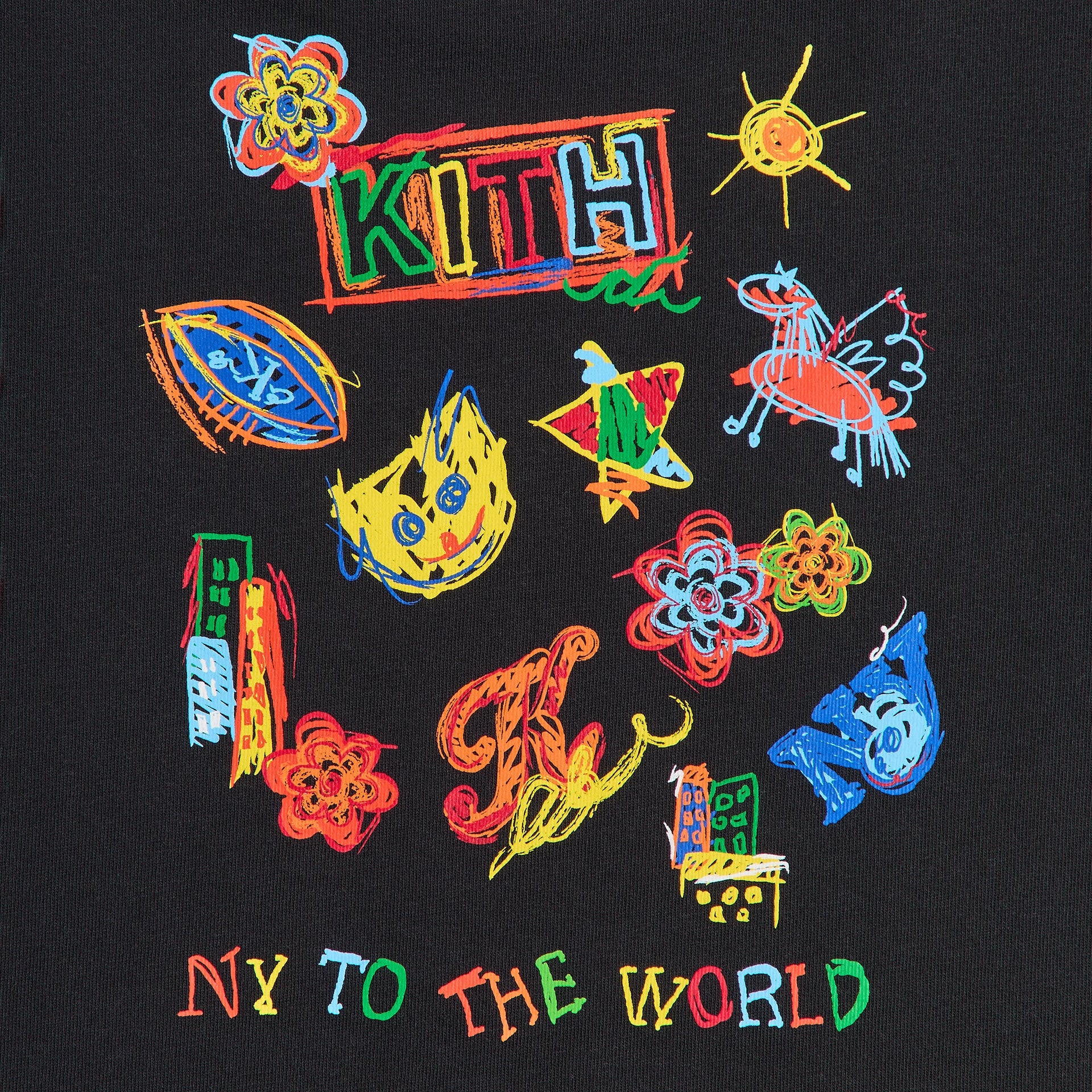 Kith Kids NY Sketchbook Classic Logo Tee - Black