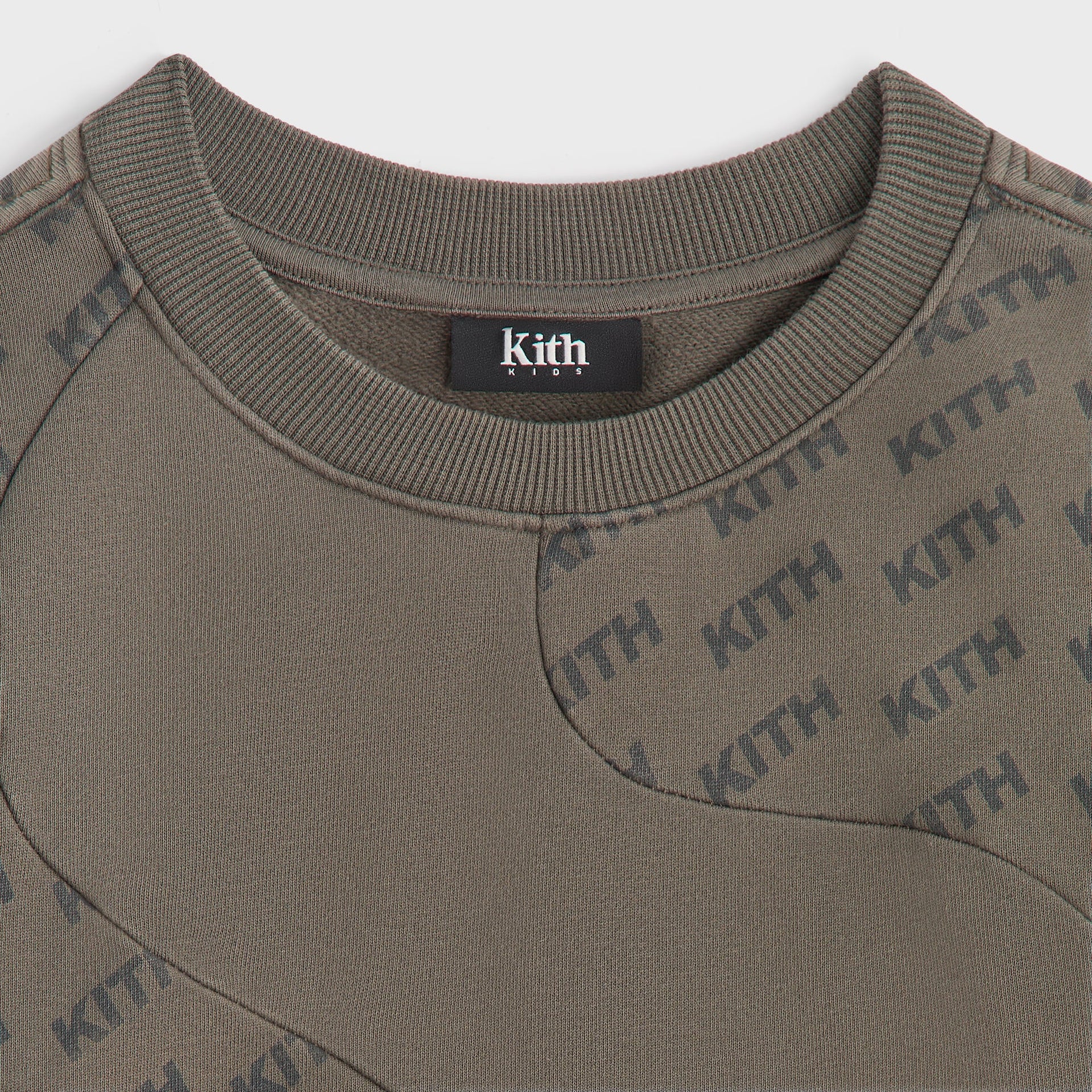 Kith Kids Blocked Monogram Nelson Sweatshirt - Fuel