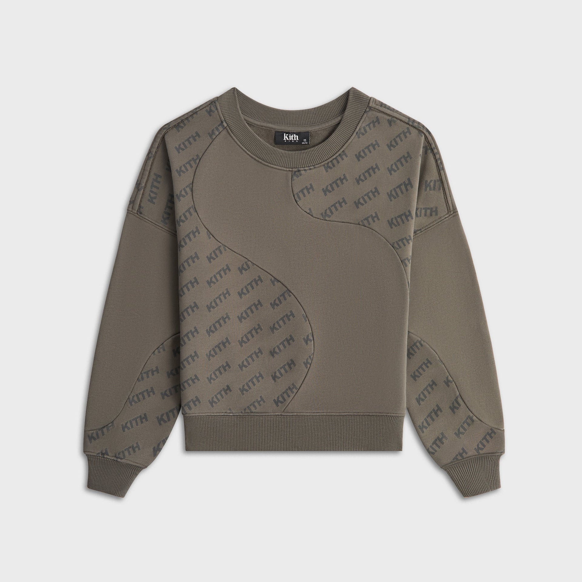 Kith Kids Blocked Monogram Nelson Sweatshirt - Fuel