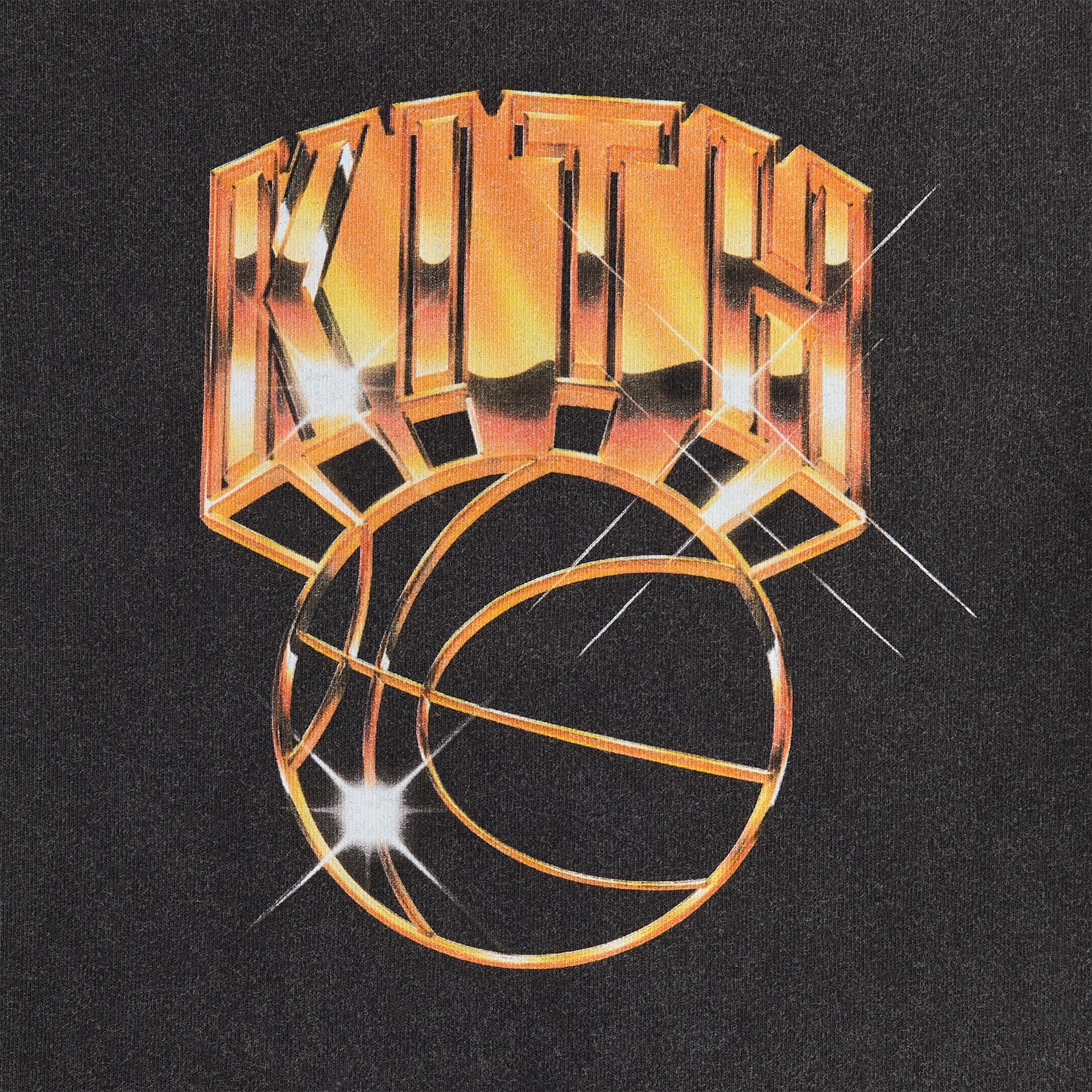Kith Kids for the New York Knicks Gold Vintage Tee - Black - PH
