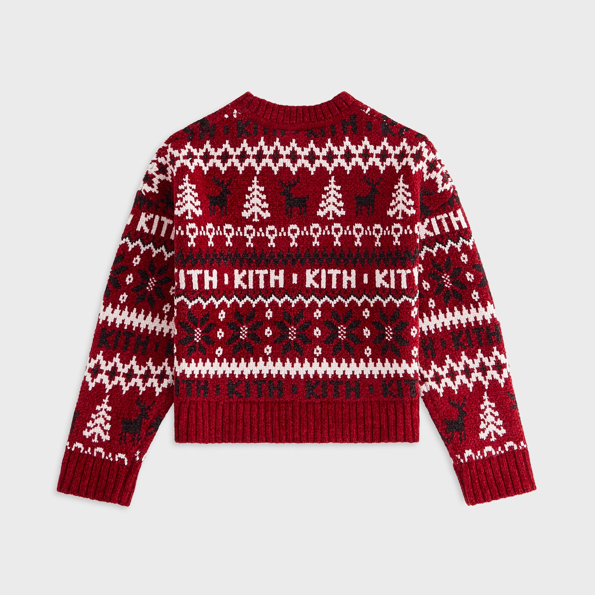 Kithmas Kids Fair Isle Chenille Crewneck - Allure