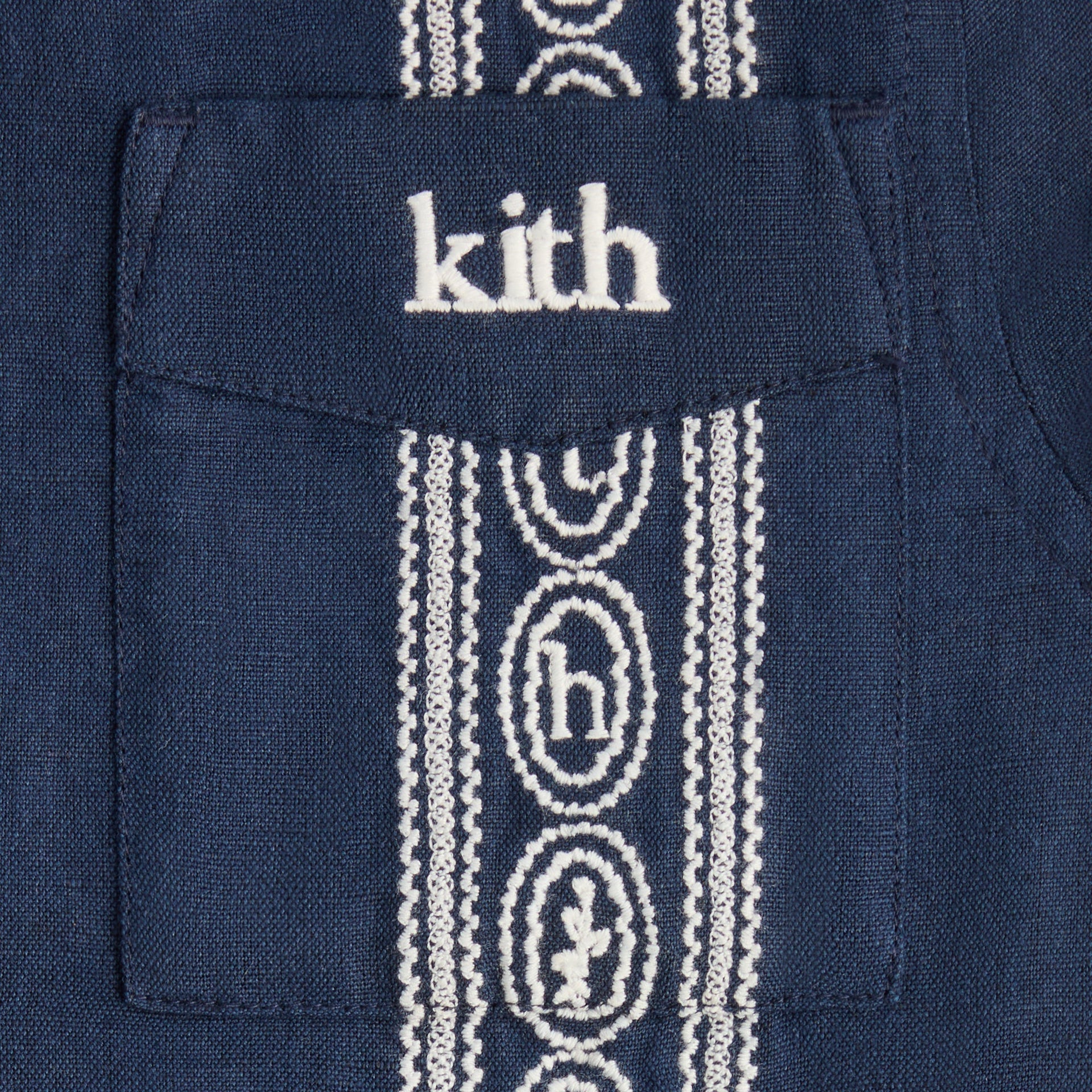 Kith Kids Novelty Embroidered Bennet Collared Shirt - Nocturnal - PH