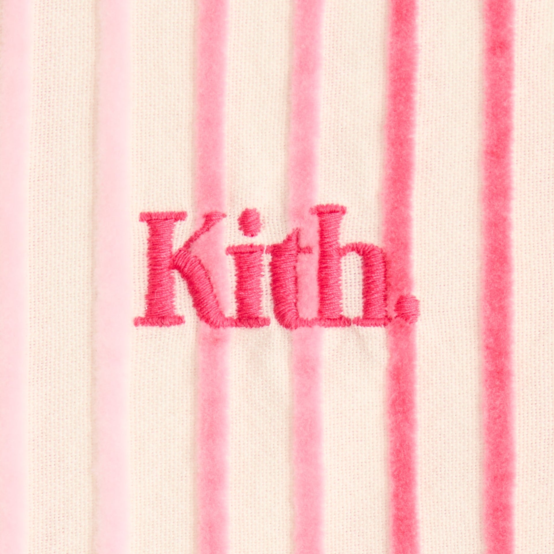 Kith Kids Jayda Chenille Stripe Cropped Shirt - Protea - PH