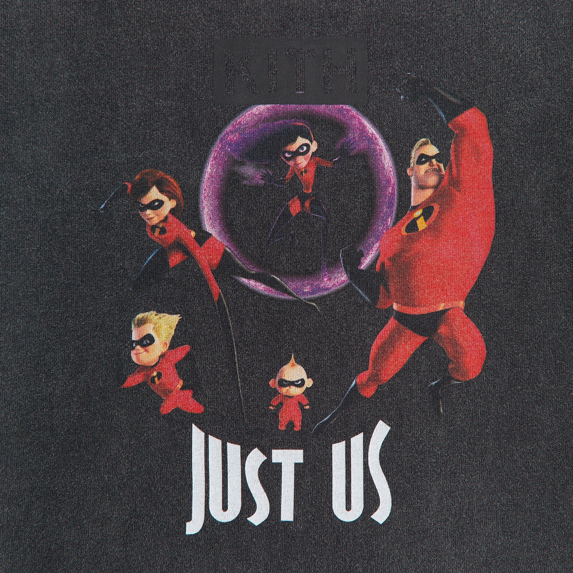 Disney | Kith Kids for Pixar The Incredibles Just Us Vintage Tee - Bla