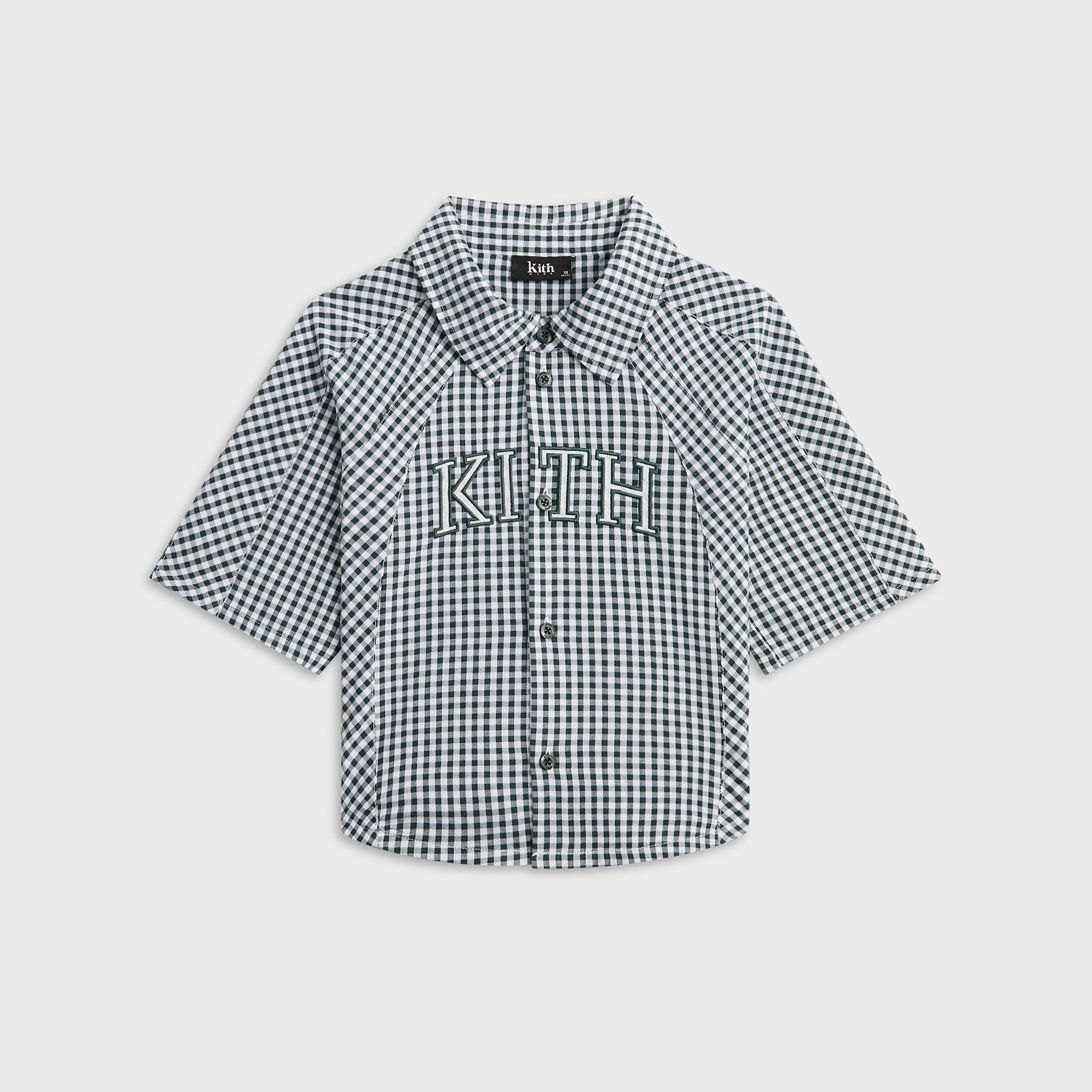 Kith Kids Blocked Gingham Apollo Shirt - Stadium