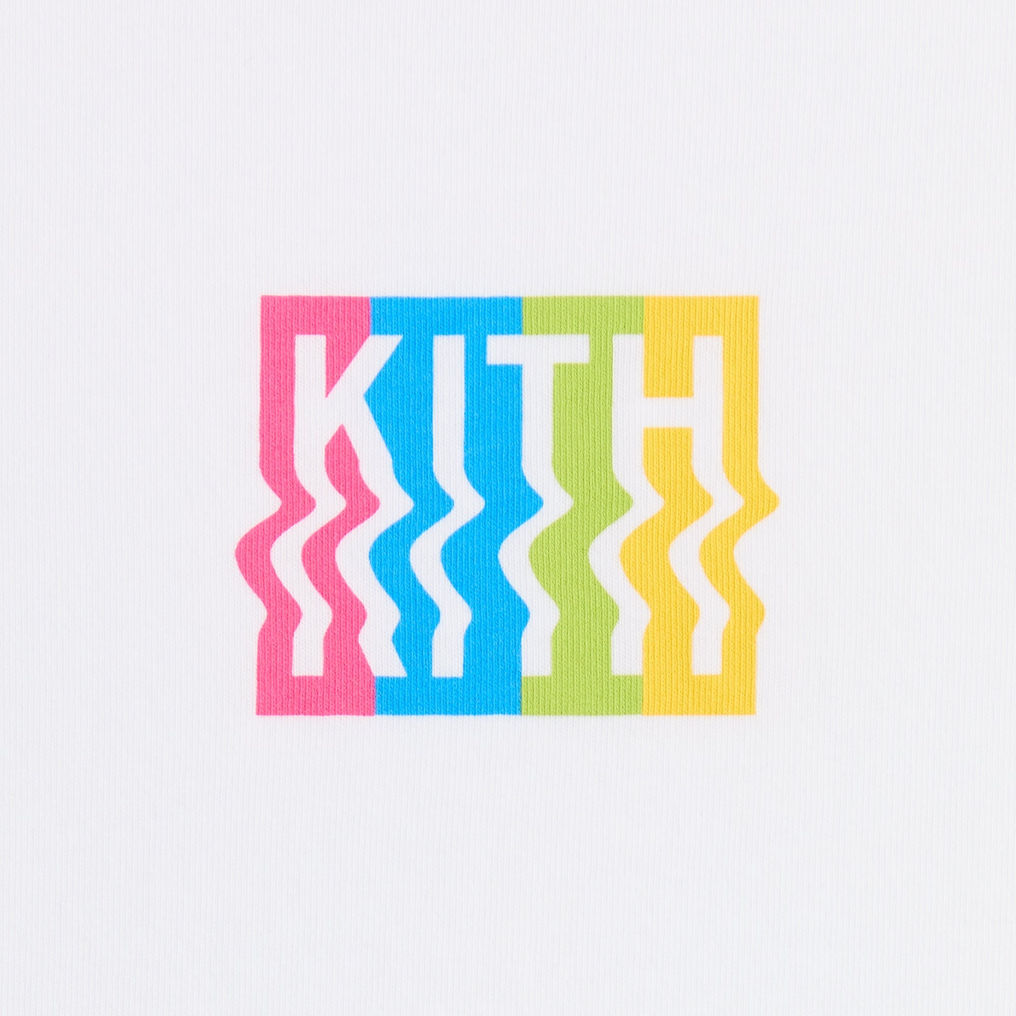 Kith Kids Warp Logo Graphic Tee - White