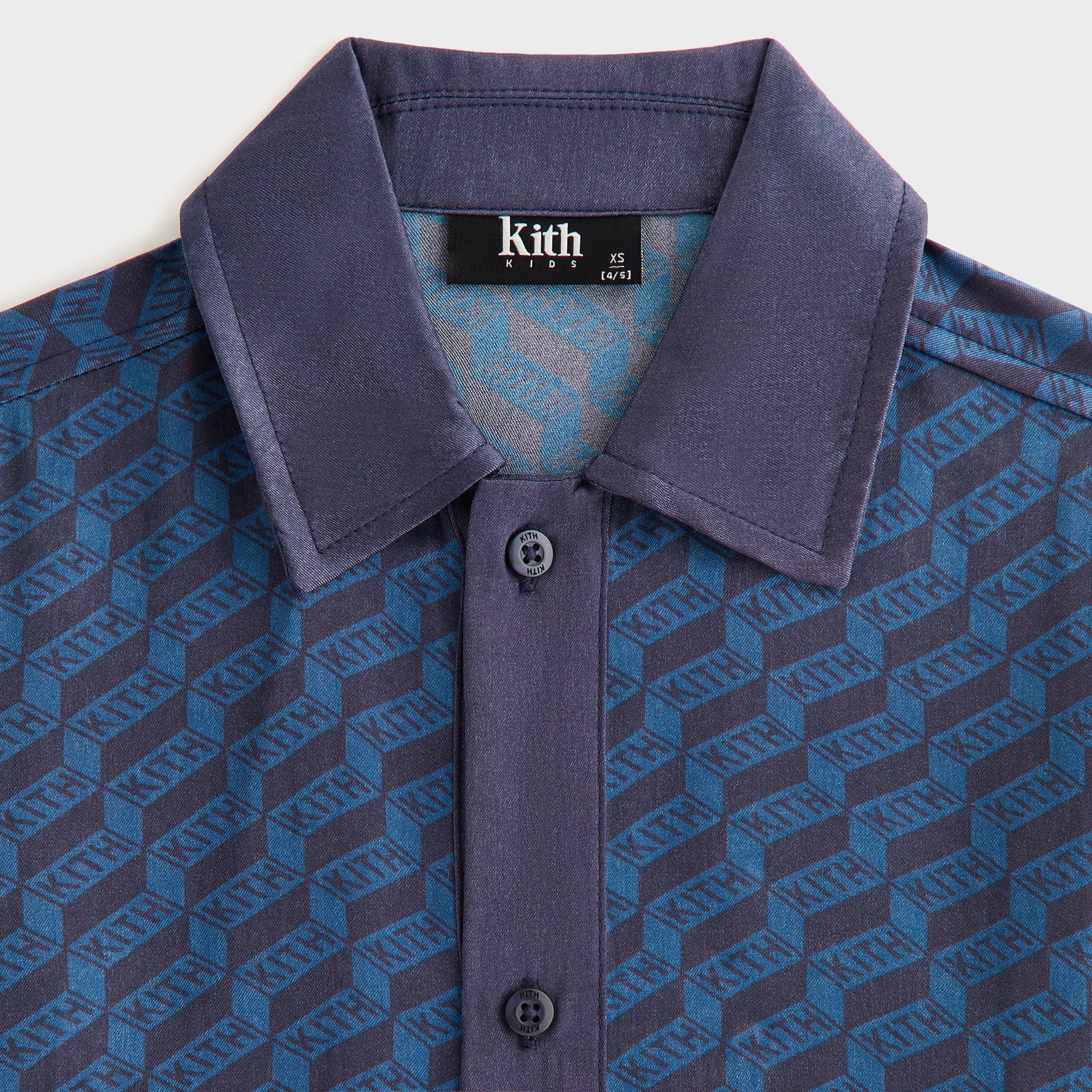 Kith Kids Monogram Bennet Camp Shirt - Nocturnal - PH