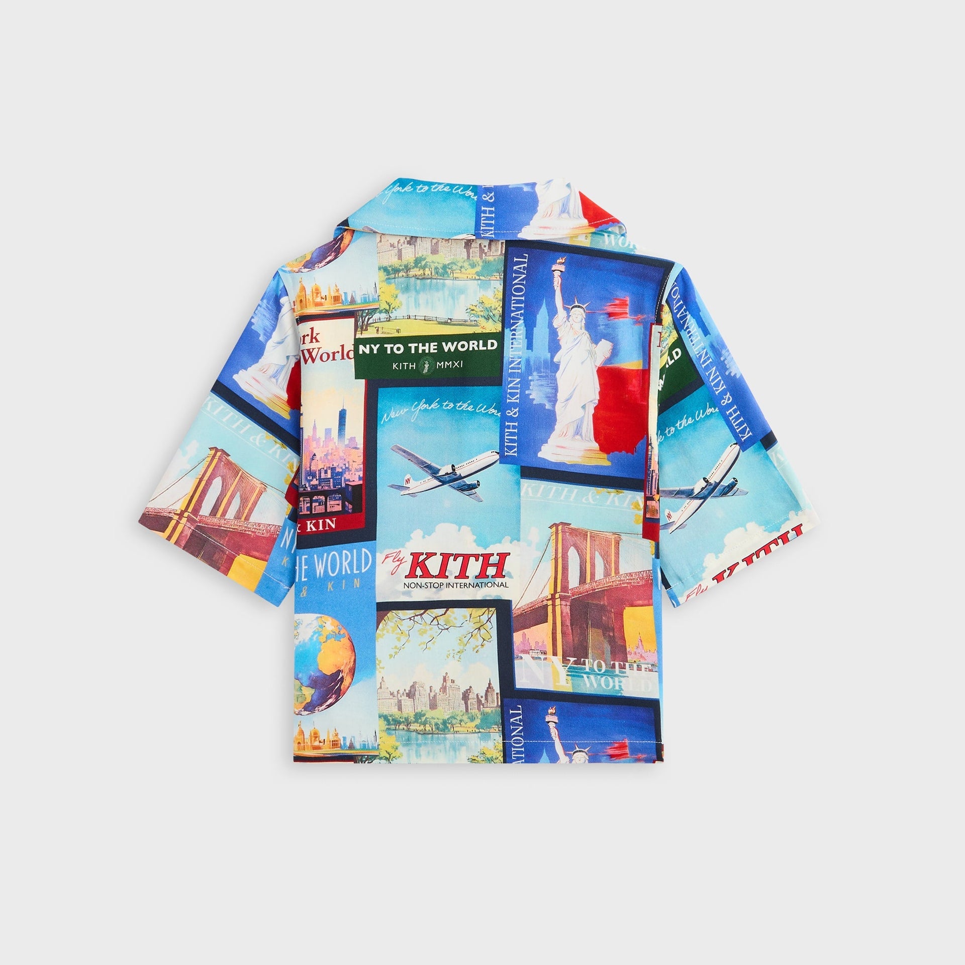 Kith Kids World Travel Printed Thompson Camp Shirt - Nocturnal - PH