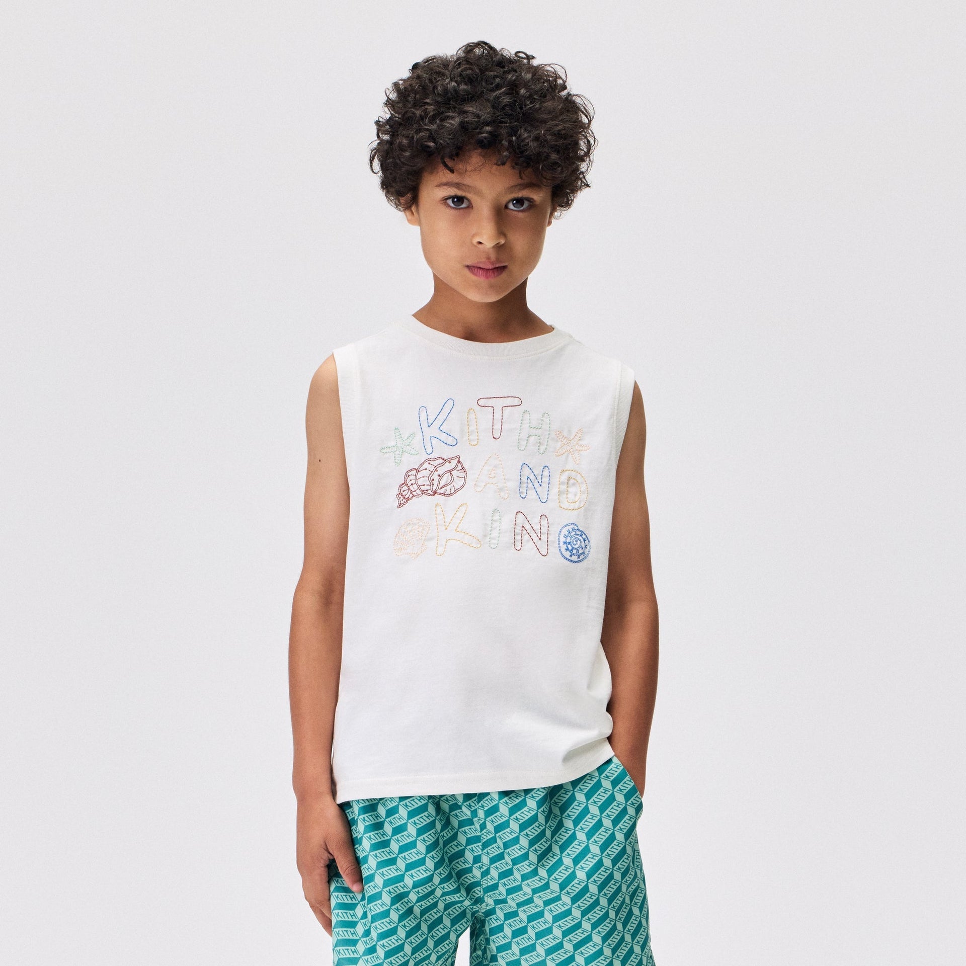 Kith Kids Embroidered Graphic Muscle Tank - Silk - PH