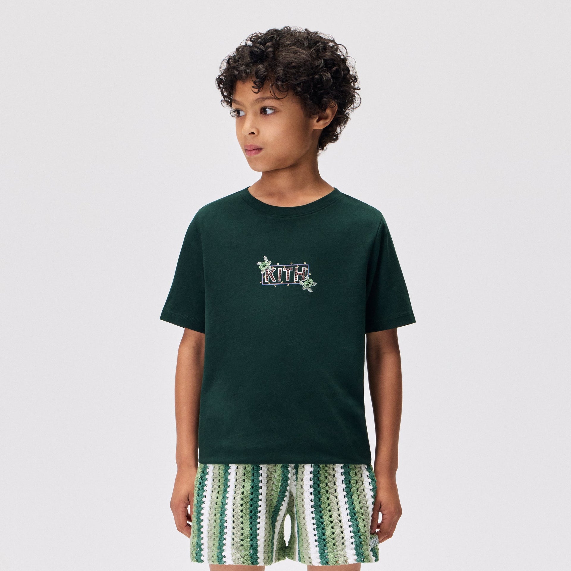 Kith Kids Beach Tile Classic Logo Graphic Tee - Stadium - PH