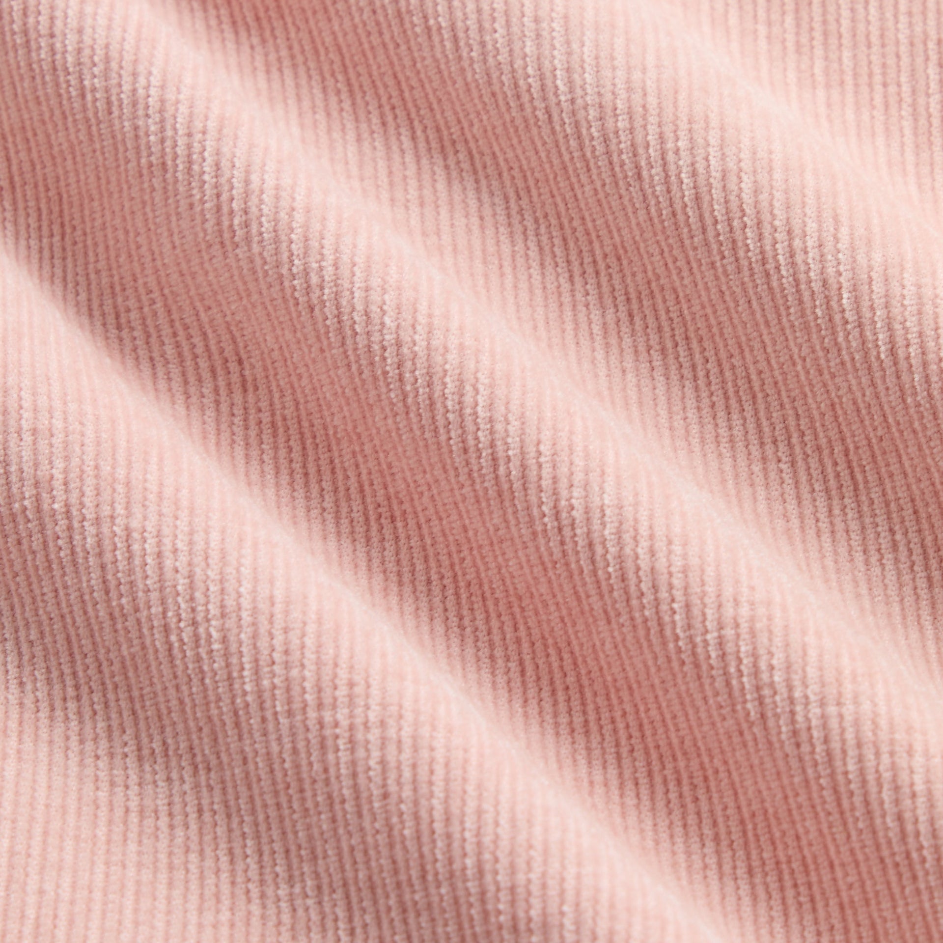 Kith Kids Cropped Ora Shacket fabric close-up of Dusty Quartz pink corduroy