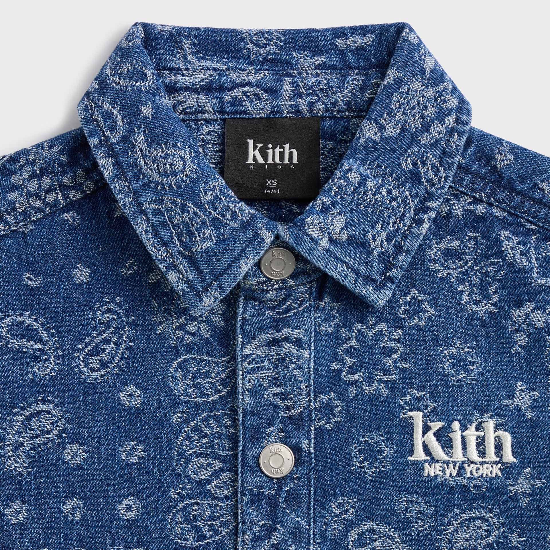 Kith Kids Paisley Ginza Shirt - Medium Indigo - PH