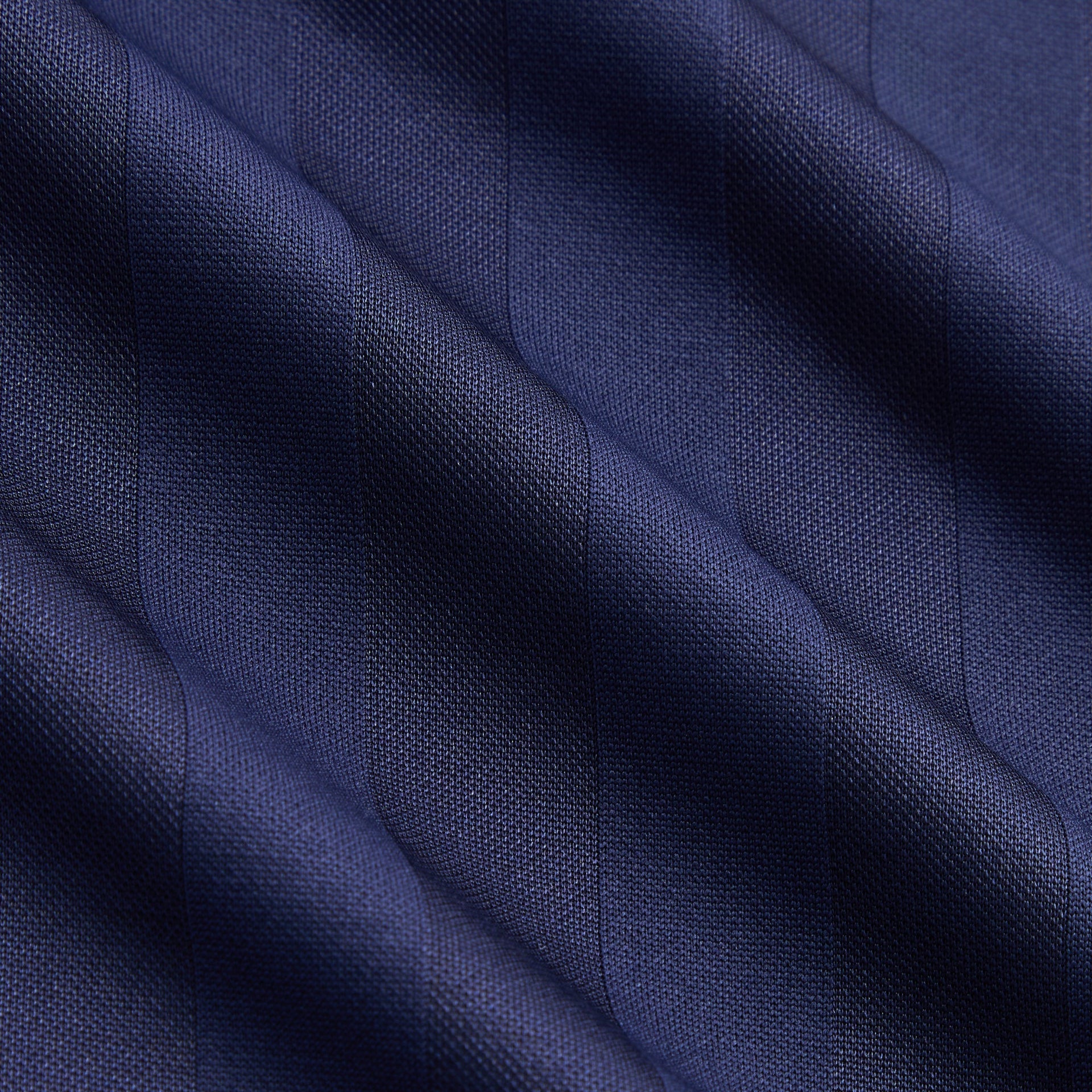 Kith Kids Malik Jersey in navy nocturnal, macro close-up of striped jersey knit fabric