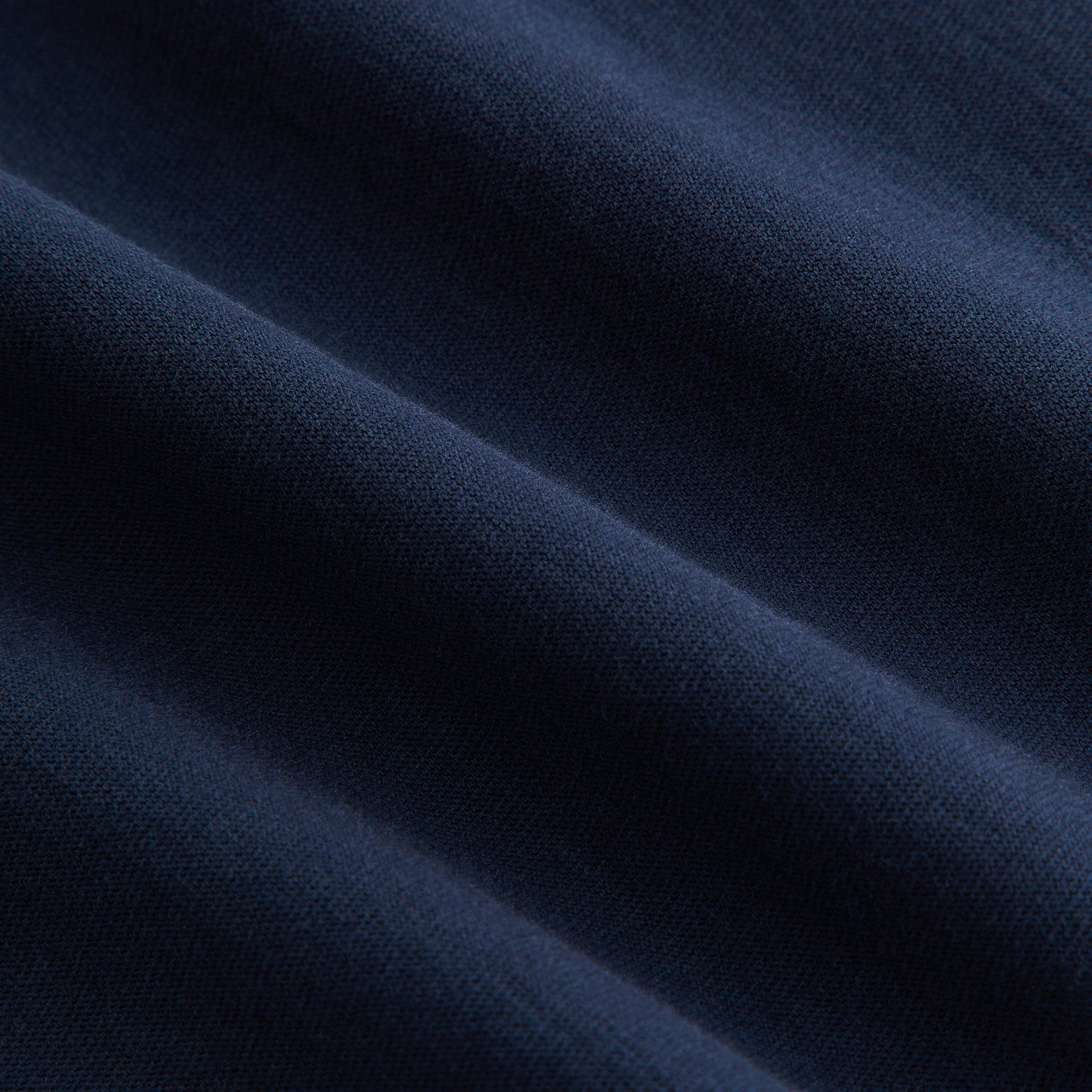 Kith Kids Classic Mott Tee fabric close-up of Nocturnal navy cotton jersey