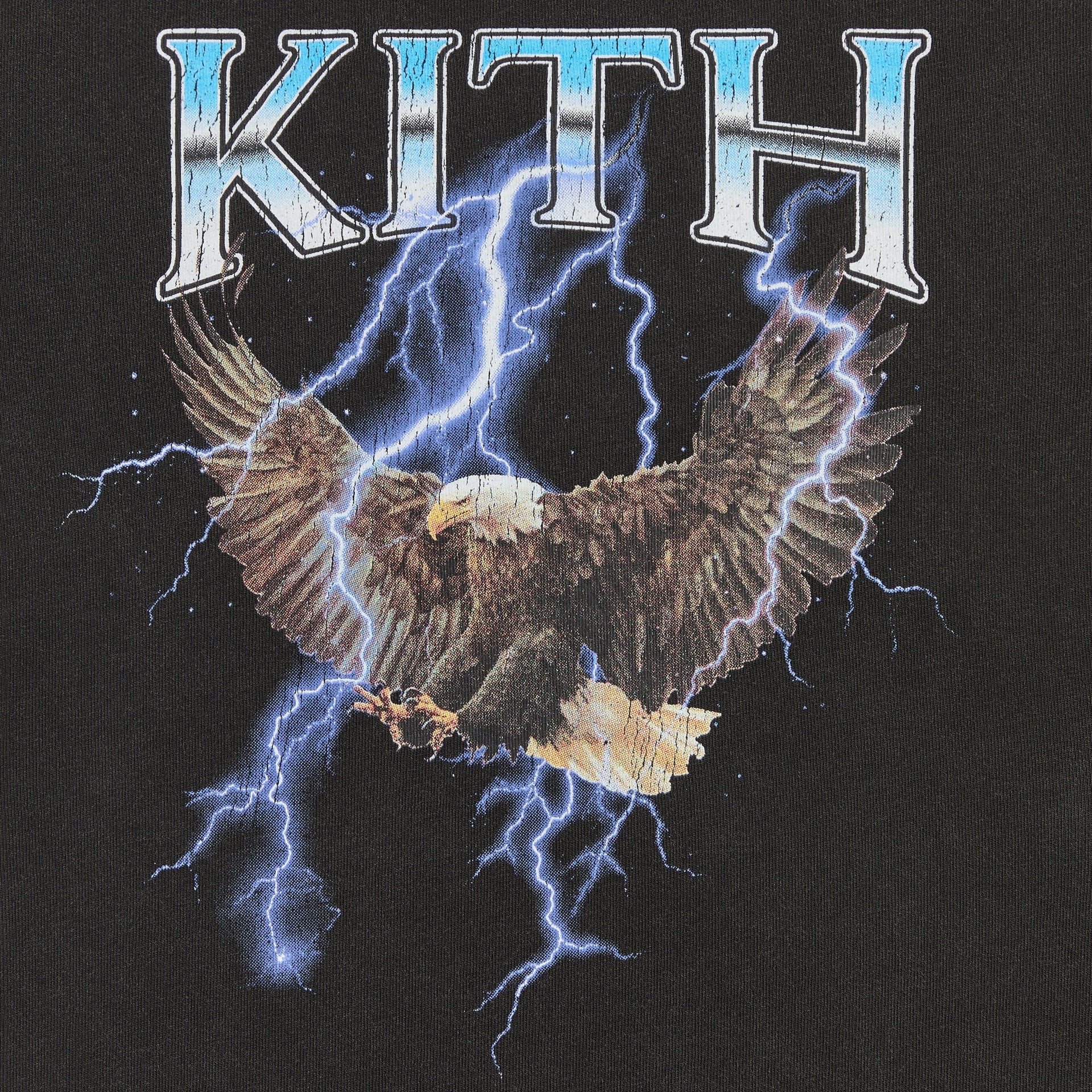 Kith Kids Vintage Eagle Tee - Black - PH