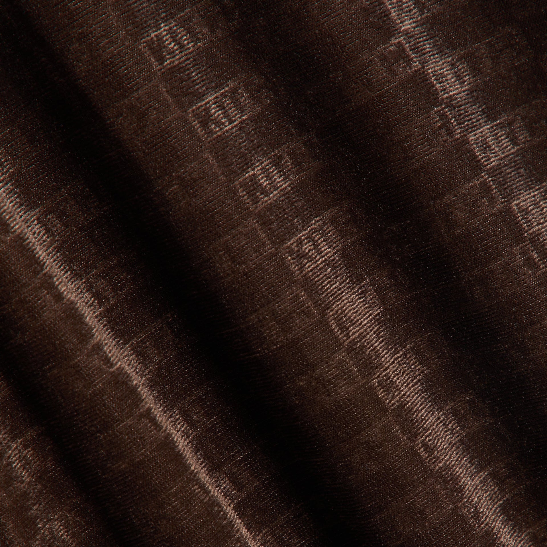 Kith Kids Monogram Velour Soccer Jersey close-up of brown KITH monogram velour fabric texture