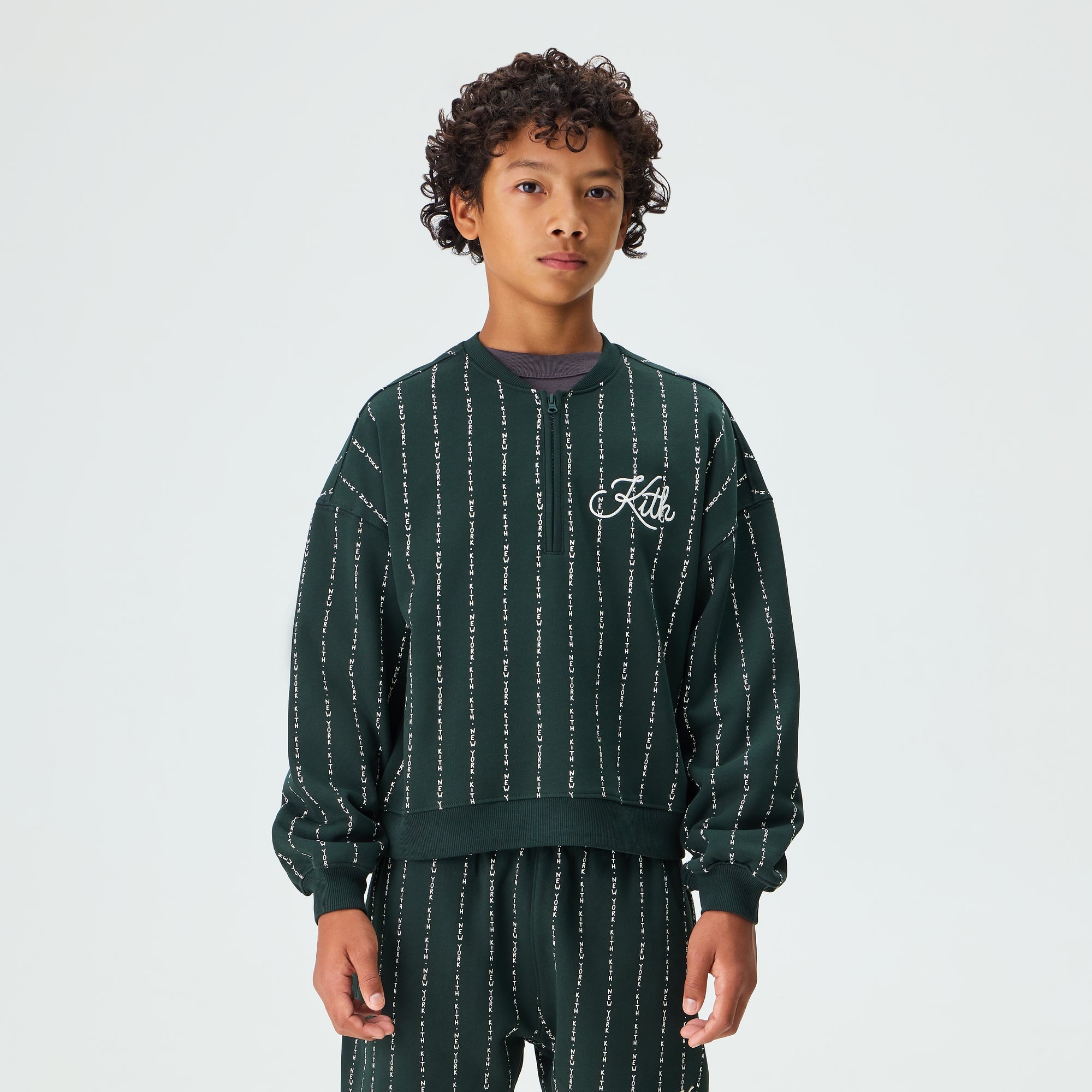 KITH SWEAT スウェット セットアップ キッズ Kith Kids Quarter Zip Sweatshirt - Stadium