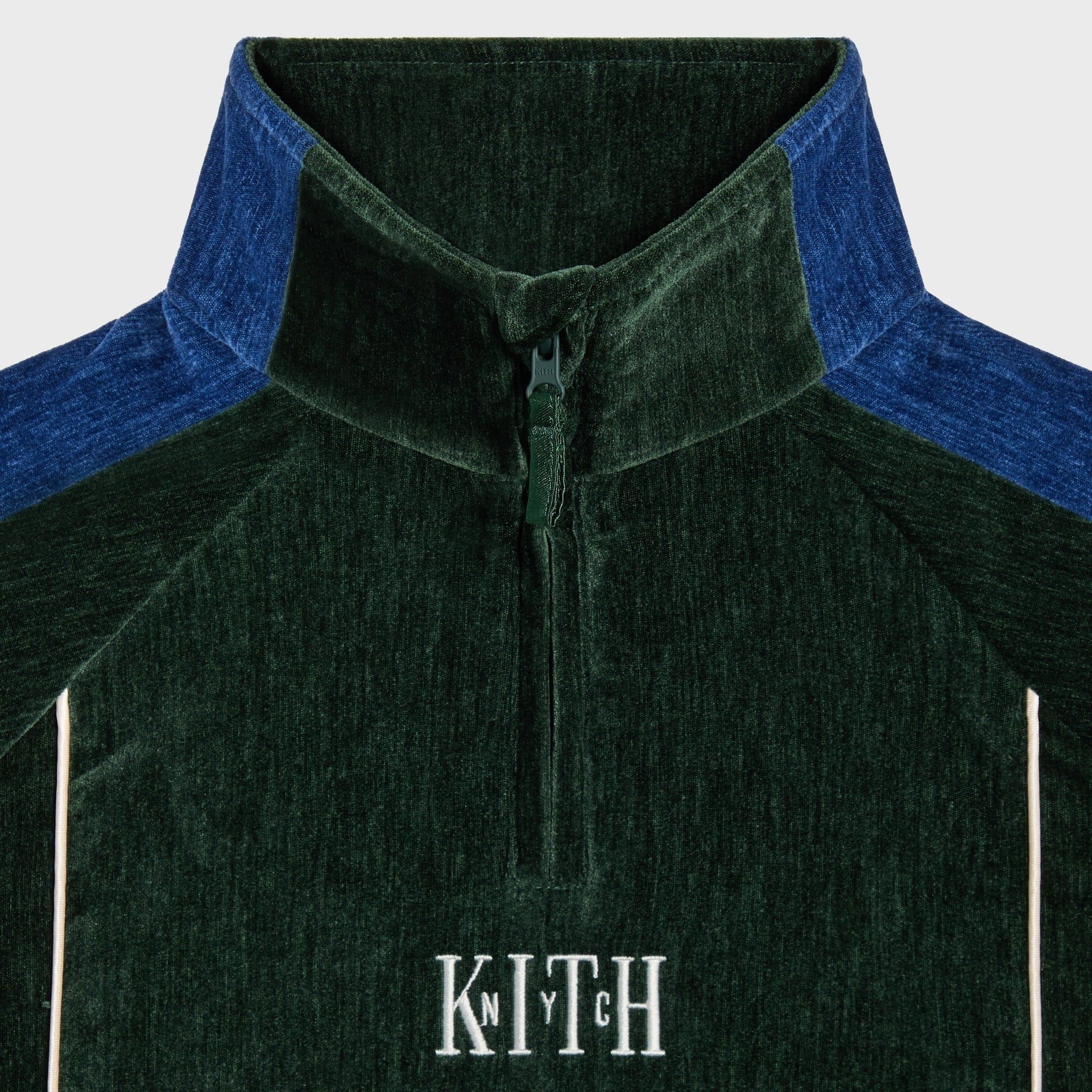 Kith Kids Velour Paneled Linden Quarter Zip - Stadium - PH
