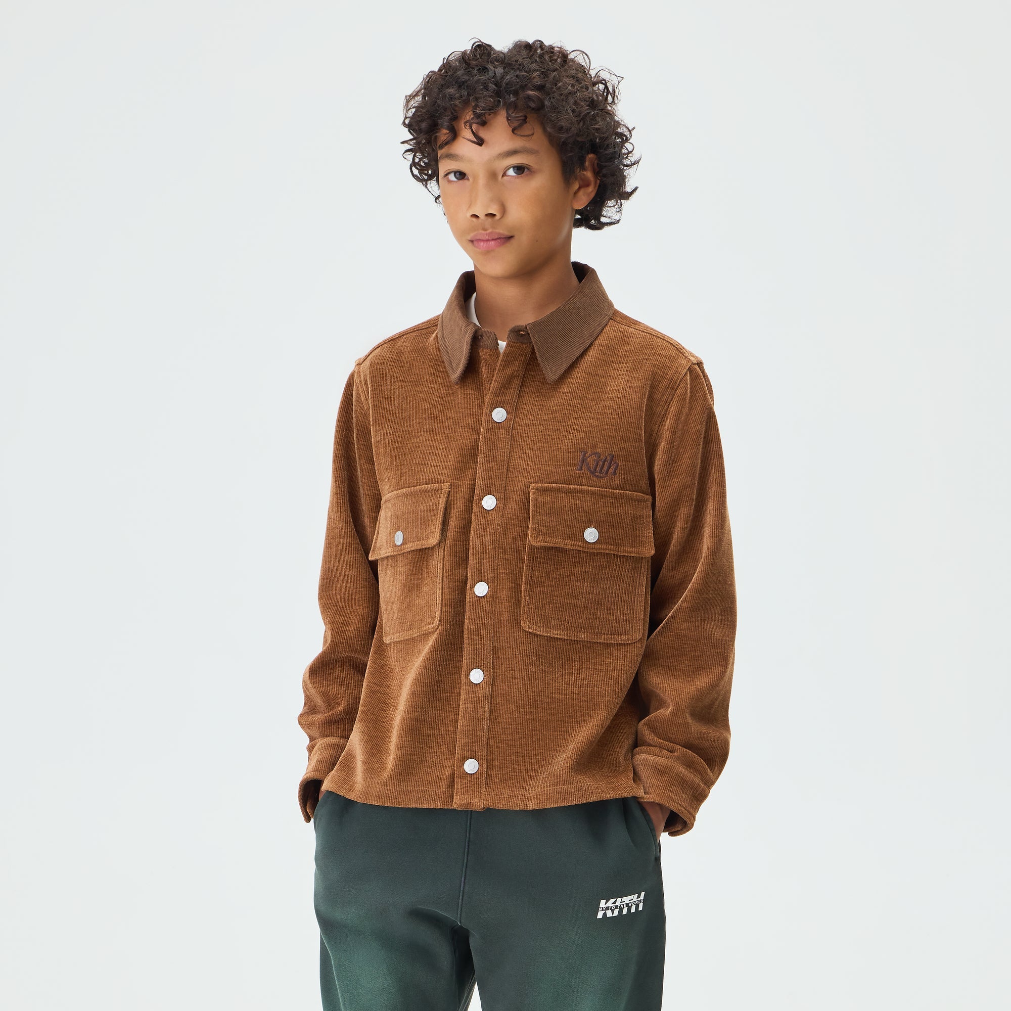 KITH キッズ ブラウンジャケット Kith Kids Henson Buttondown - Valley