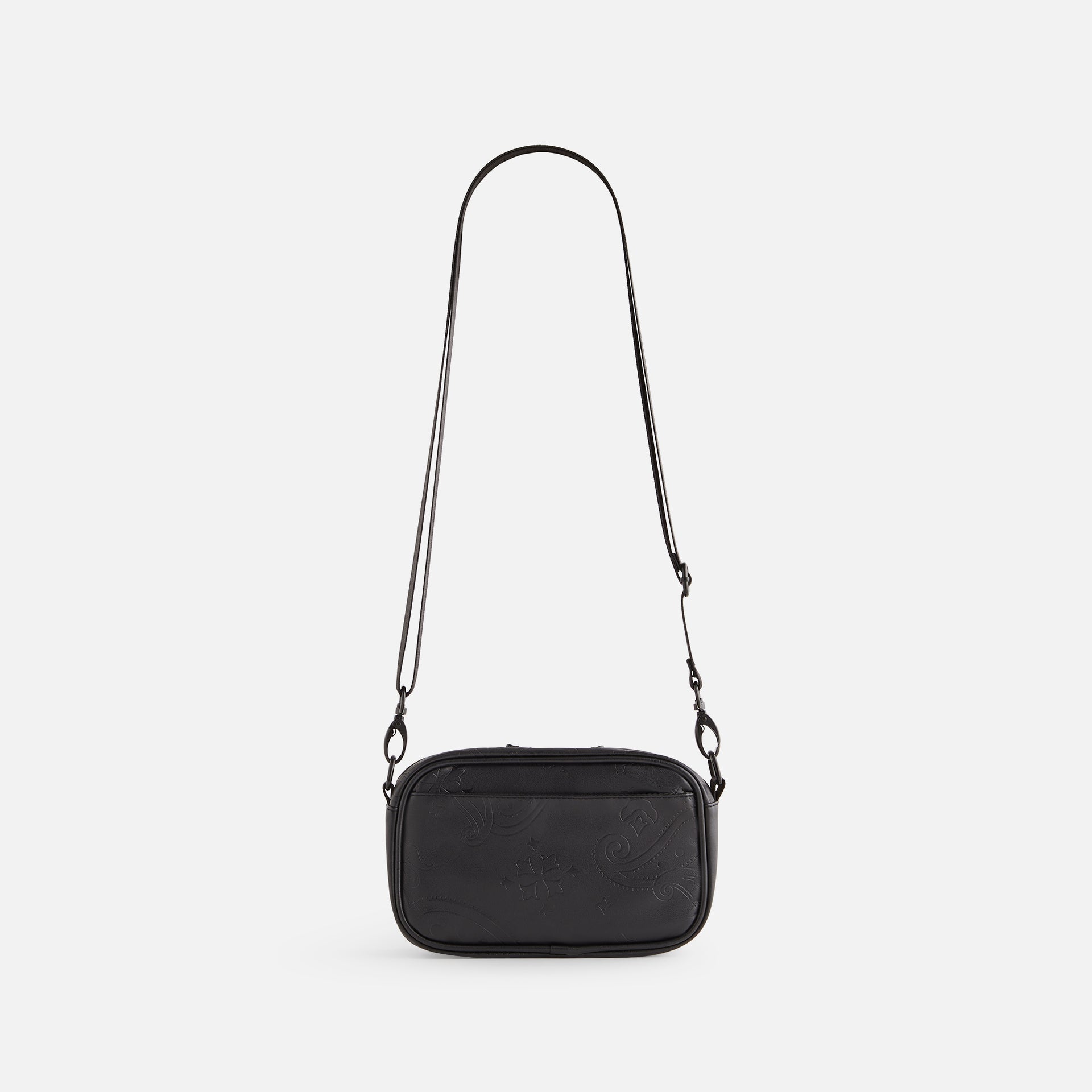 Kith Kids Embossed Faux Leather Crossbody Bag - Black