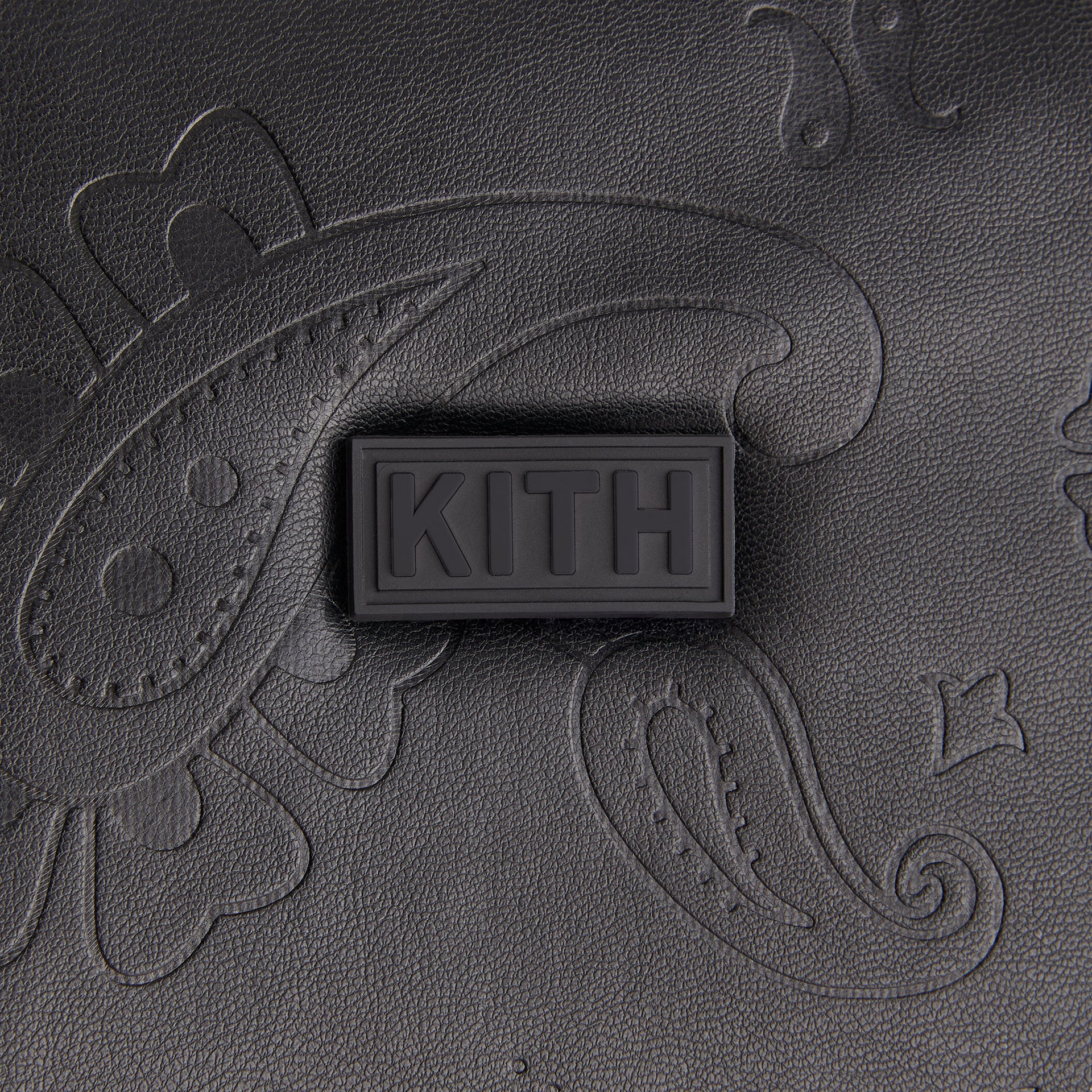 Kith Kids Embossed Faux Leather Crossbody Bag - Black