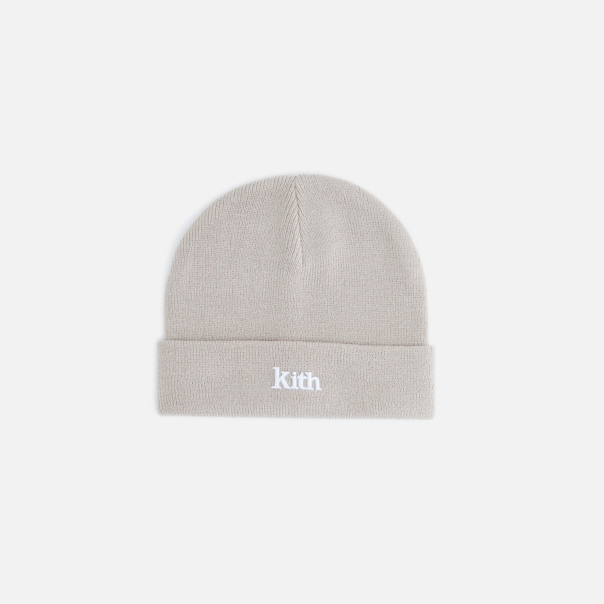 UrlfreezeShops Kids Classic Serif Logo Beanie - Plaster