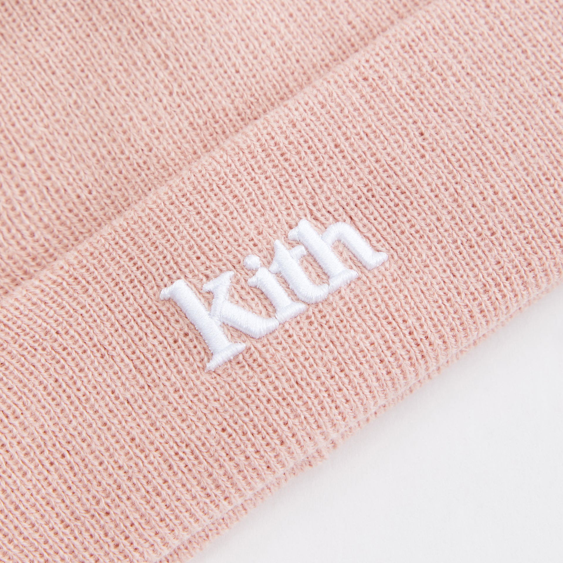 Kith Kids Classic Serif Logo Beanie - Rose