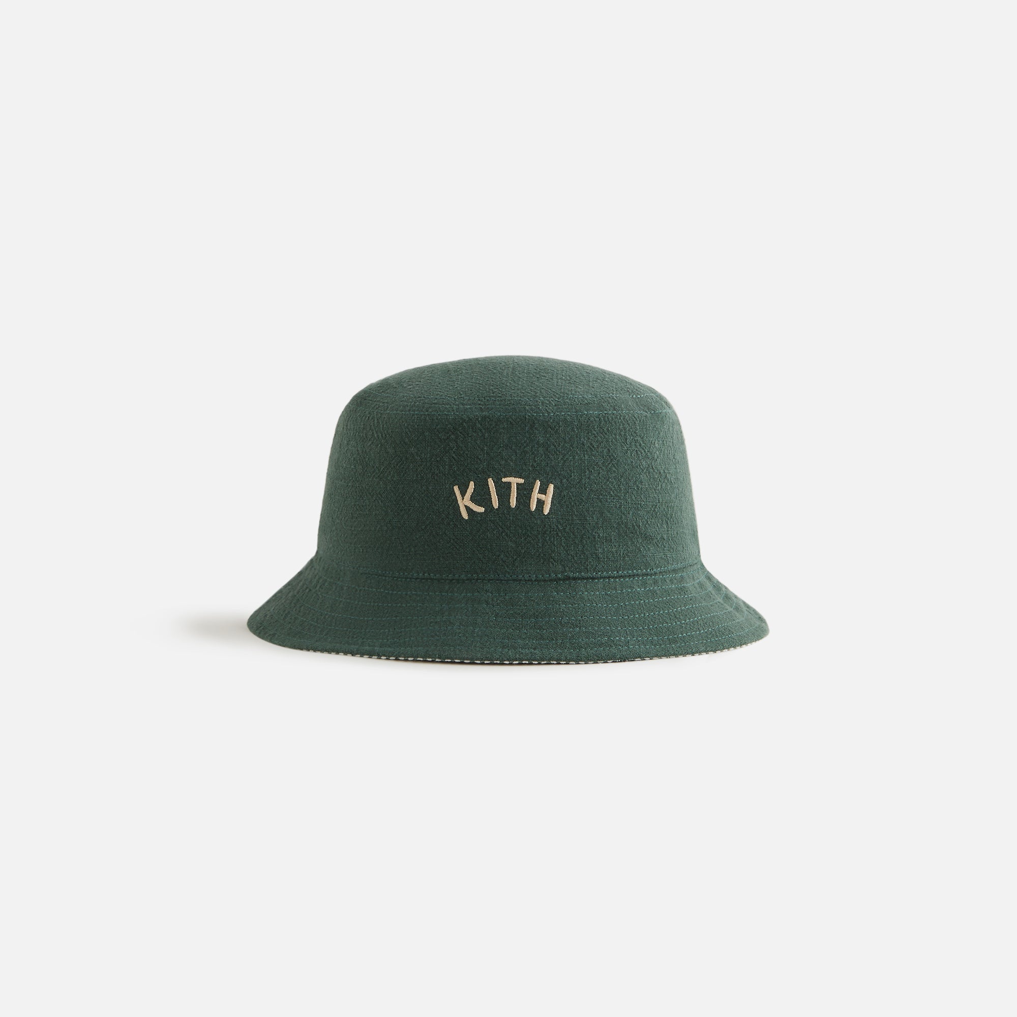 KITH KIDS WHITE 2024 BIG LETTERS BUCKET HAT (sample hat)