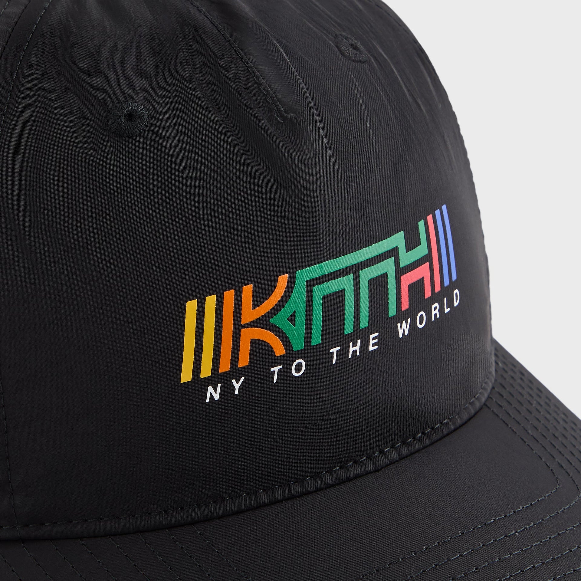 Kith Kids Nylon Logo Pinch Crown Snapback - Black