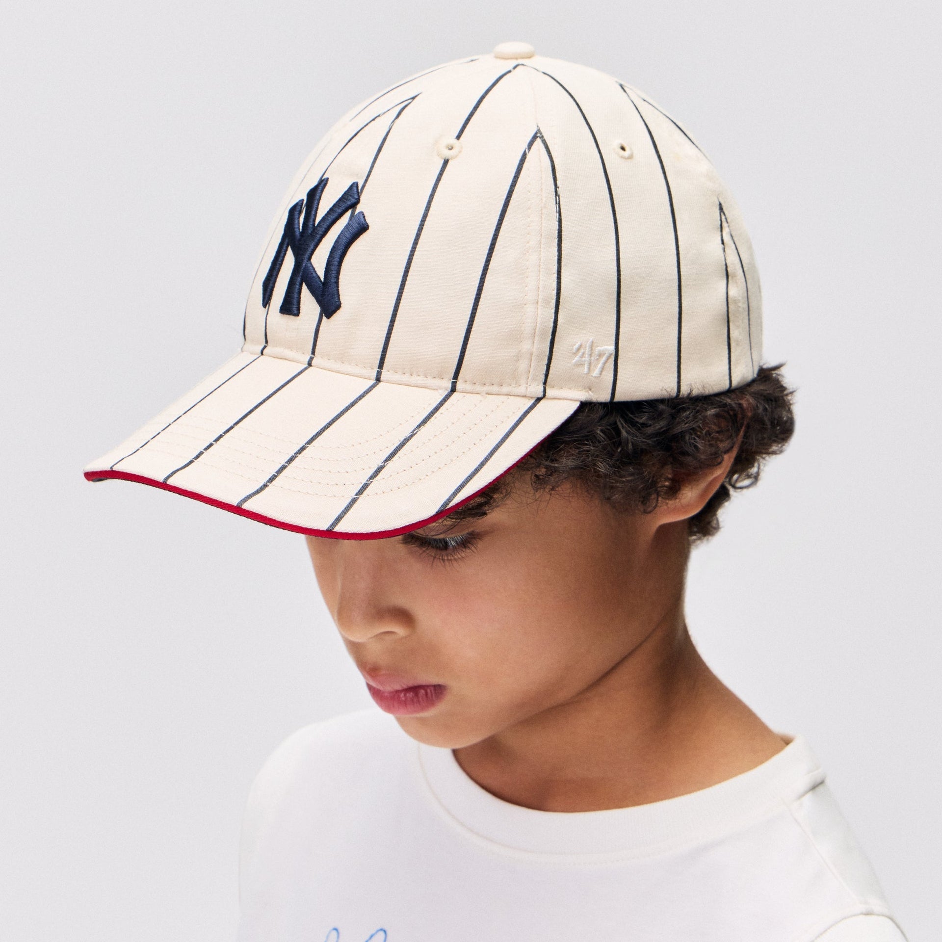 Kith Kids & '47 for the New York Yankees Pinstripe Snapback Classic Cap - Silk - PH