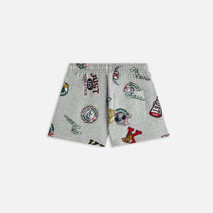 UrlfreezeShops Kids Printed Liam Short - Light Heather Grey