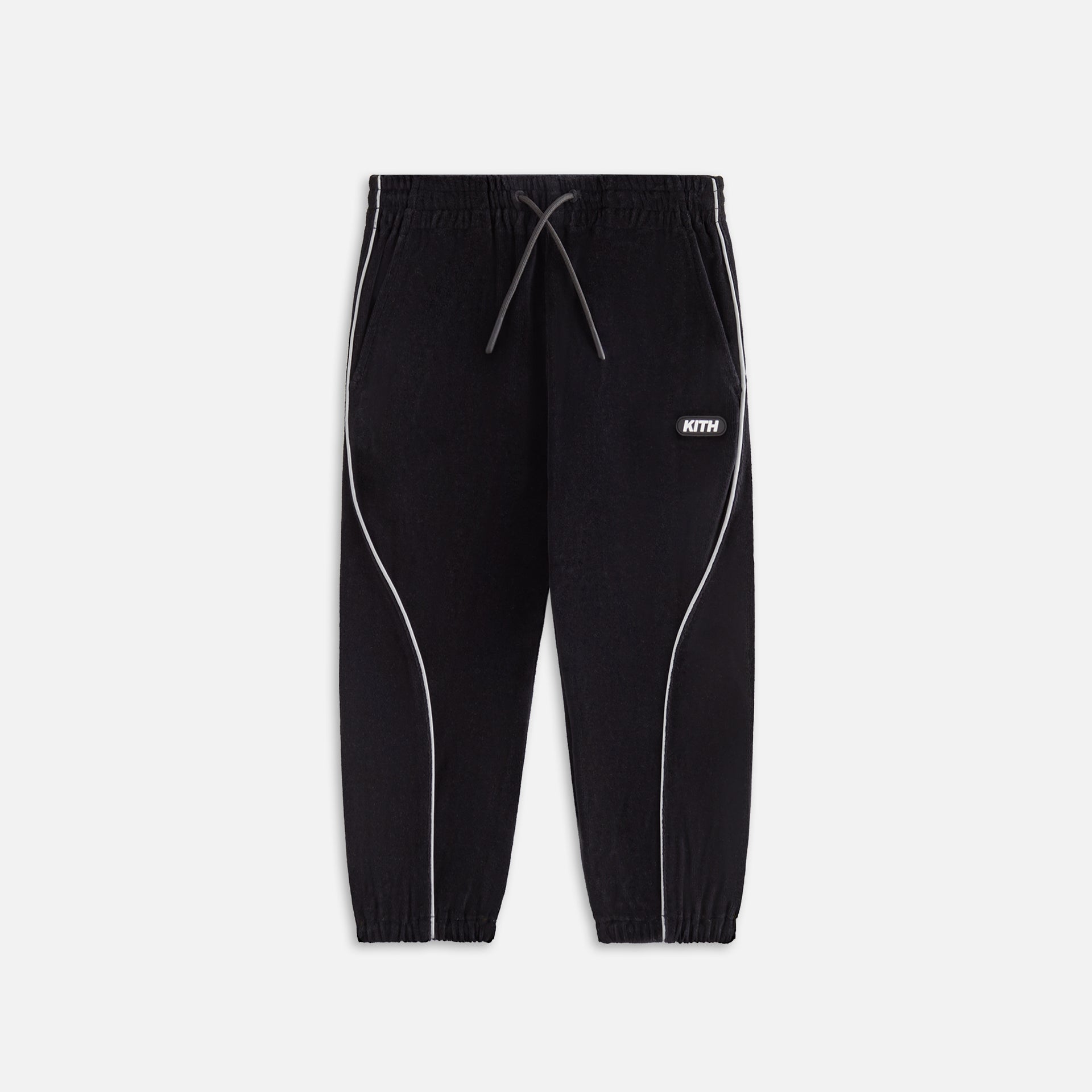 UrlfreezeShops Kids Velour Track Pant - Black